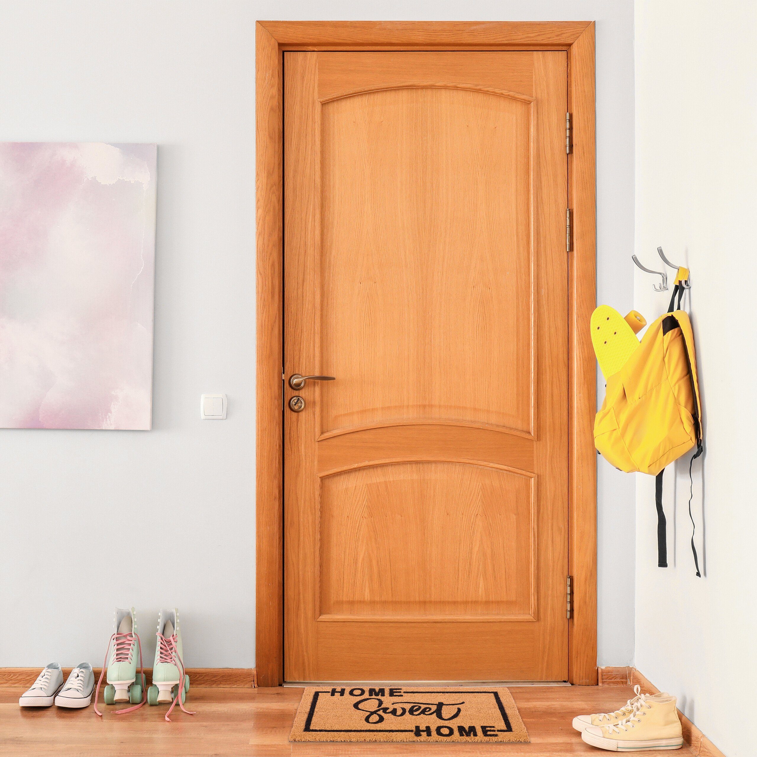 relaxdays Fußmatte Kokos Fußmatte Home Sweet günstig online kaufen