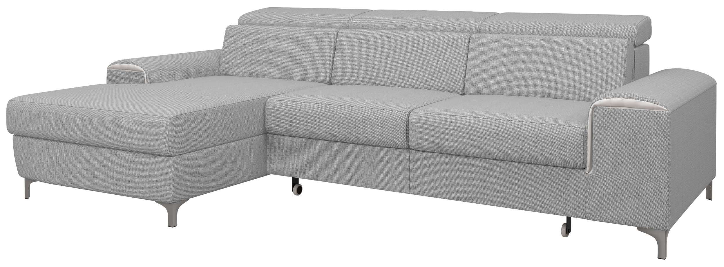 Sitzkomfort, Ecksofa mane Lino, Eckcouch, und L-Form, Raum stellbar, inklusive im Stylefy Bettkasten Bettfunktion, links rechts mit bestellbar, Kopfteilverstellung oder frei