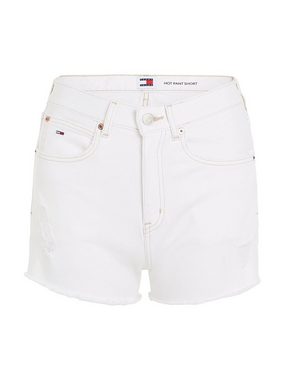 Tommy Jeans Shorts HOT PANT BH0199 mit Destroyed Effekten & ausgefranstem Saum