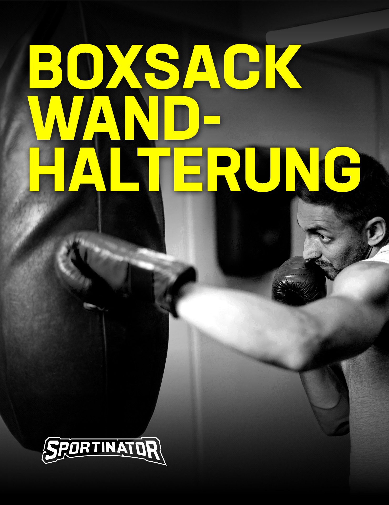 Sportinator Boxsackhalterung Boxsack Wandhalterung, (3-Punkte Wandhalterung inkl. Befestigungsmaterial)