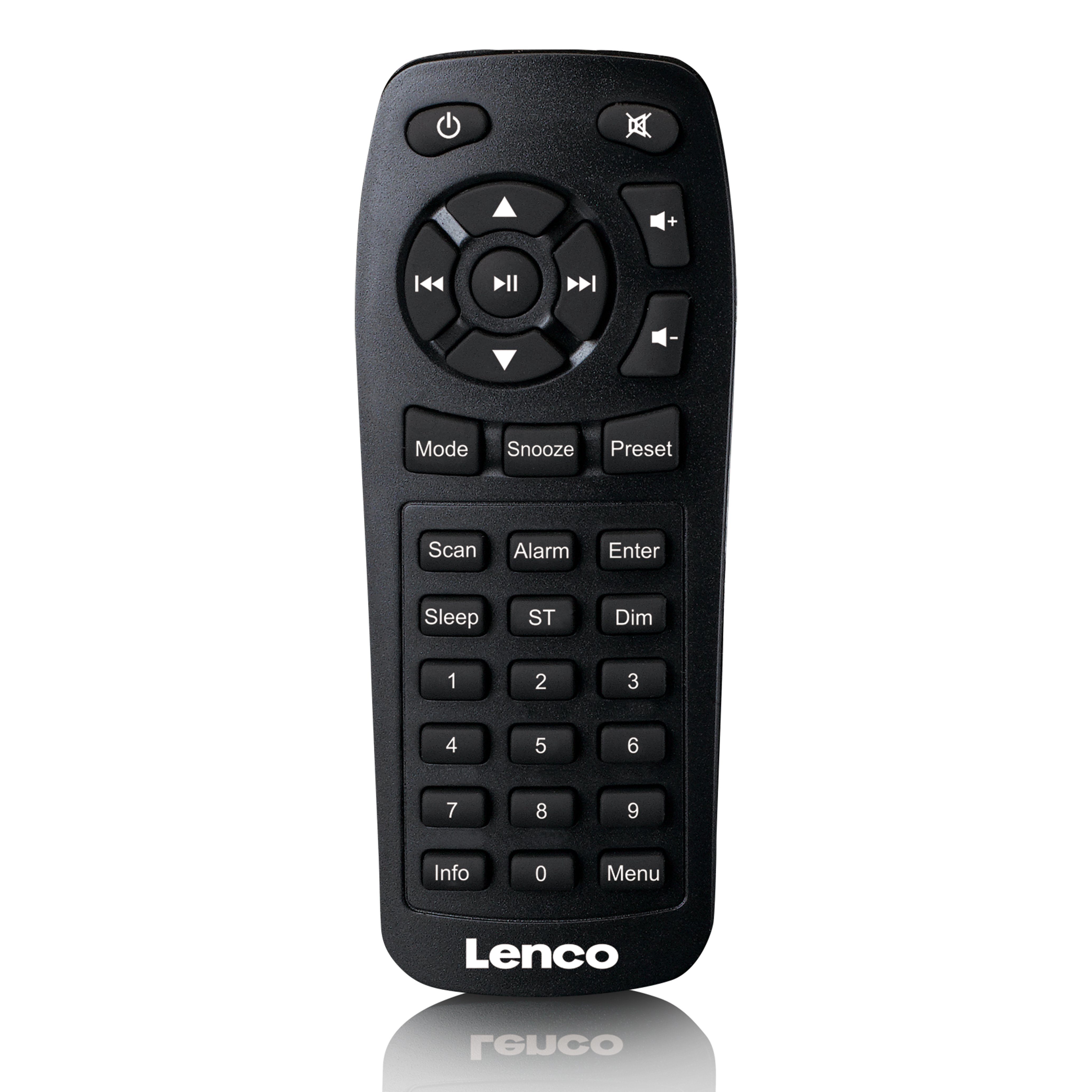 Lenco DAR-030BK Digitalradio (DAB) (DAB+,FM, 6 W, DAB-Radio, Bluetooth 5.0 in robustem Holzgehäuse inkl. Fernbedienung)