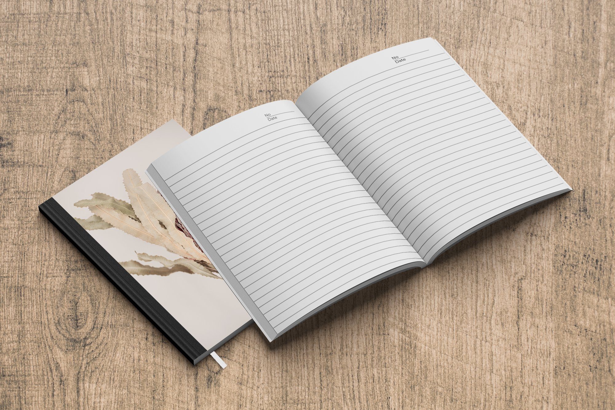 Braun Journal, Grau, - 98 Natur Tagebuch, - Pflanze A5, Notizheft, Haushaltsbuch Merkzettel, Seiten, Notizbuch MuchoWow -