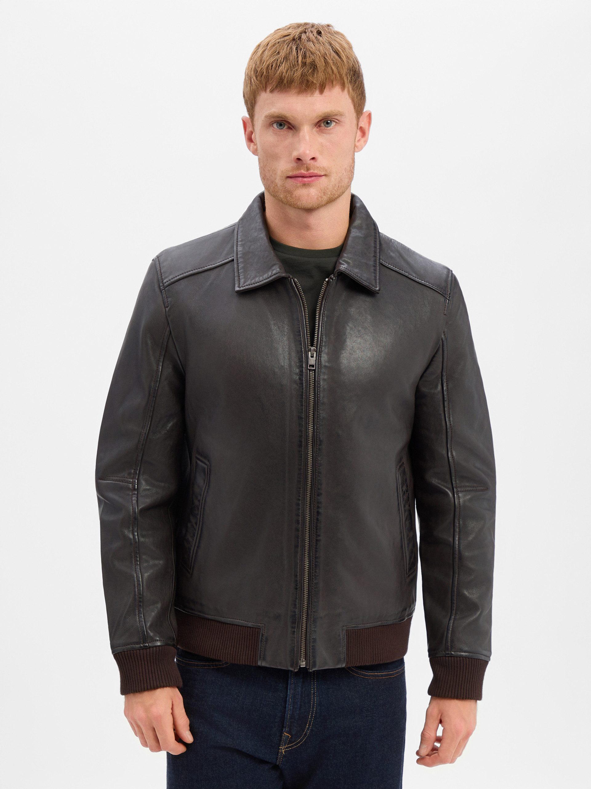 Finshley & Harding Lederjacke