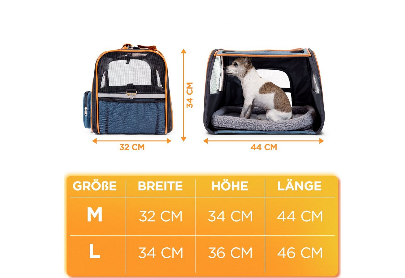 Thumbnail - Tierhood Tiertransporttasche Faltbare Tragetasche für Hund & Katze Hundetasche - Katzentasche