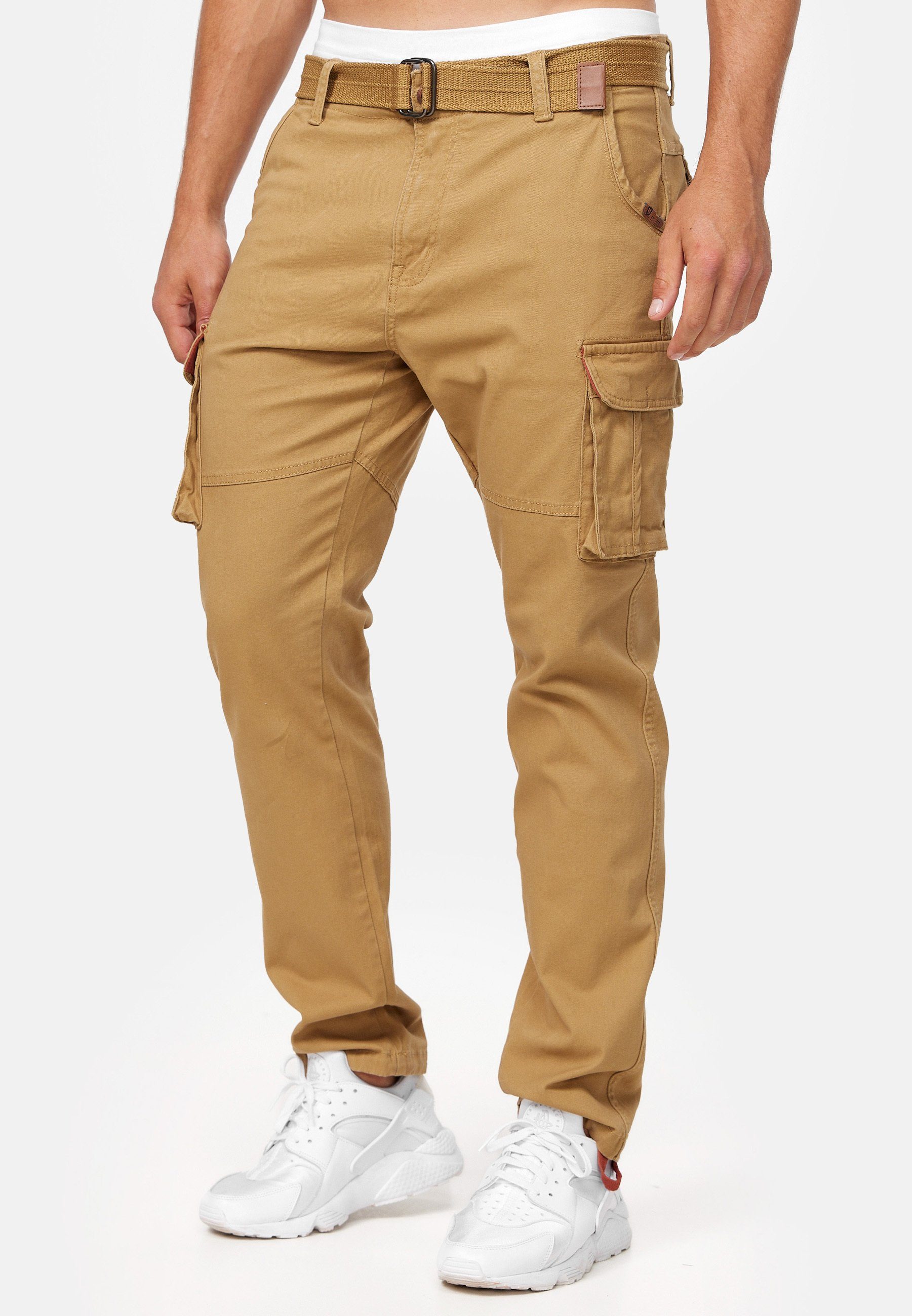 Indicode Cargohose Mathen aus elastischer Baumwoll-Qualität, günstig online kaufen