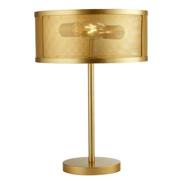 etc-shop Tischleuchte, Leuchtmittel nicht inklusive, Tischleuchte gold Modern Wohnzimmer Tischlampe Design