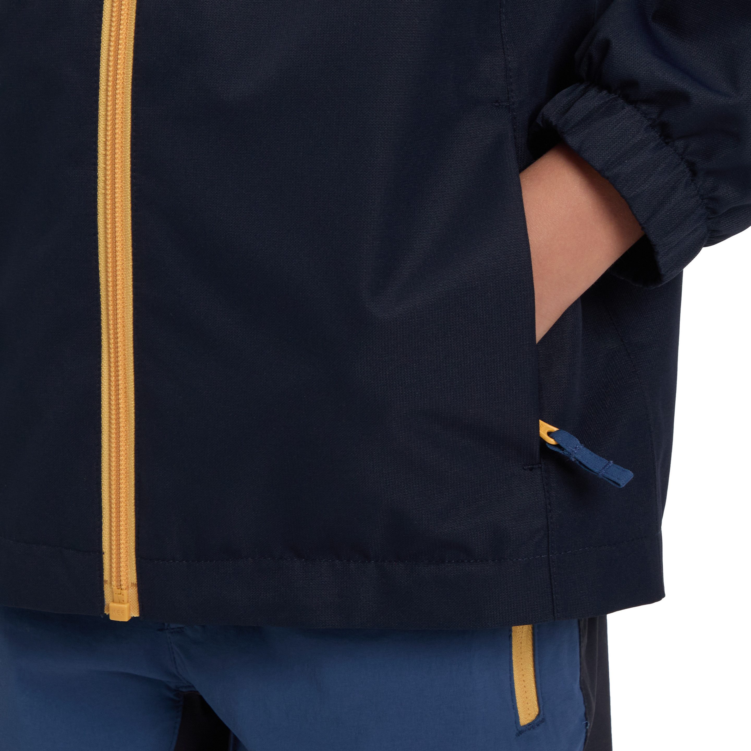 McKINLEY Outdoorjacke JU.-FUNKTIONS-JACKE TERANG II SHL B kontrastfarbige Zipper, Colorblocking-Look
