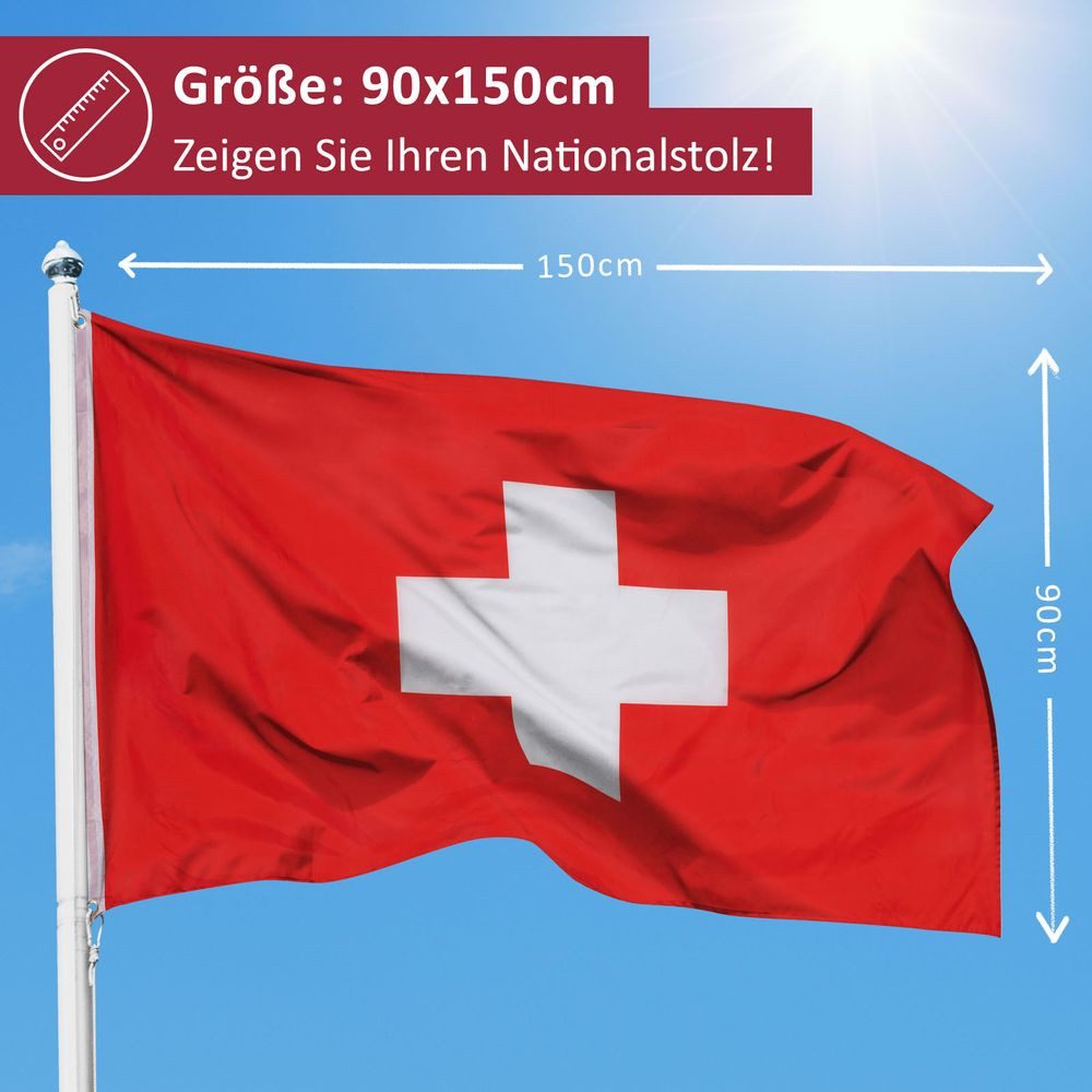 PHENO FLAGS Kerstvlag – 90 X 150 Cm – Weerbestendig 75D Polyester – Dubbele Zoom, Metallic Oogjes – Fel Bedrukt Met 'Merry Christmas' – Voor Tuin, Balkon Of Vlaggenmast