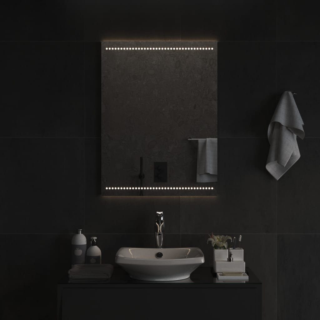 LED-Badspiegel Wandspiegel furnicato 60x80 cm