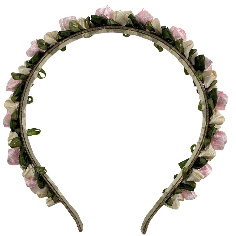 Trachtenland Haarreif Blumen Haarschmuck "Rosalie" Rosenblüten mit