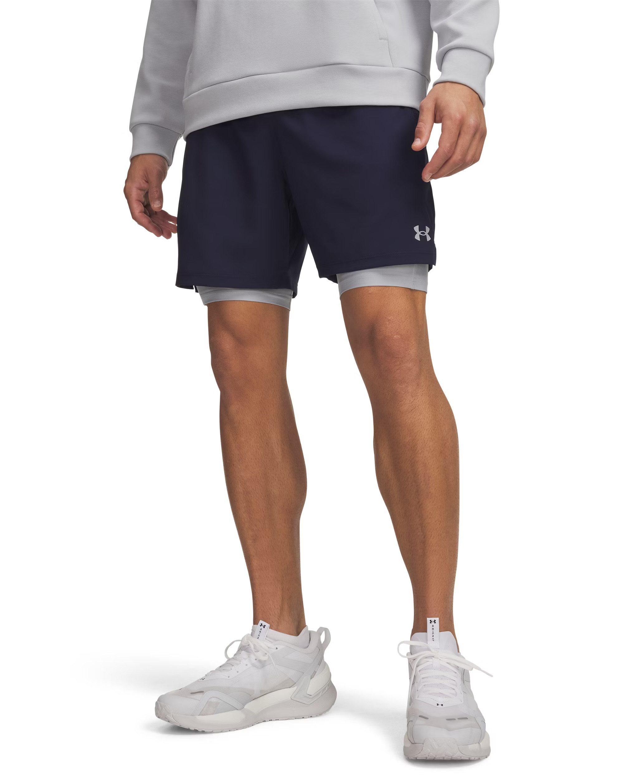 Under Armour® Trainingsshorts mit geradem, entspanntem Sitz, sportlicher Stil, aus Polyester