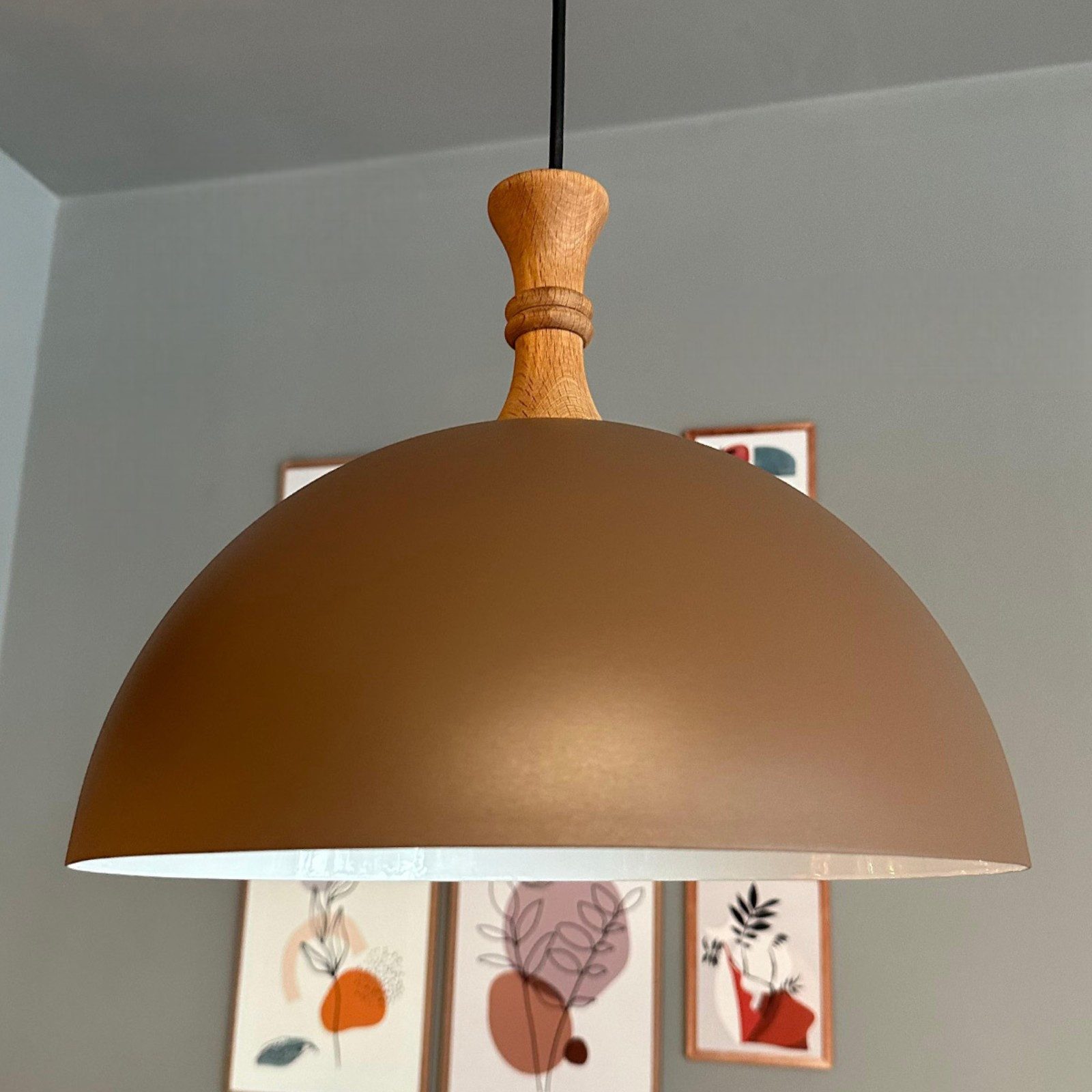 Bamyum Pendelleuchte Pendelleuchte Yimpi Langer Bauer Metall, Modern Hängelampe, ohne Leuchtmittel