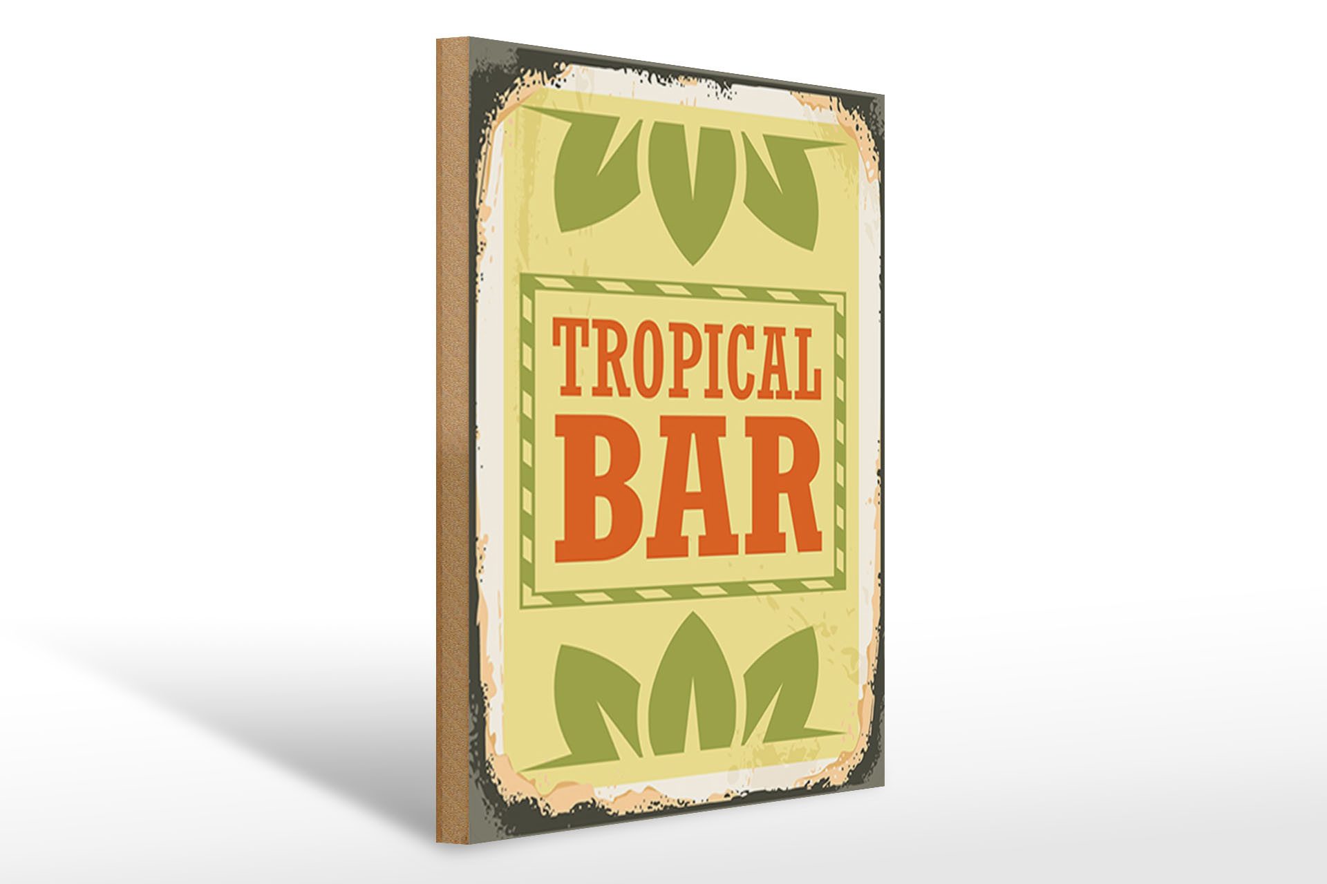 Holzbild 30x40cm Tropical Bar Sommer