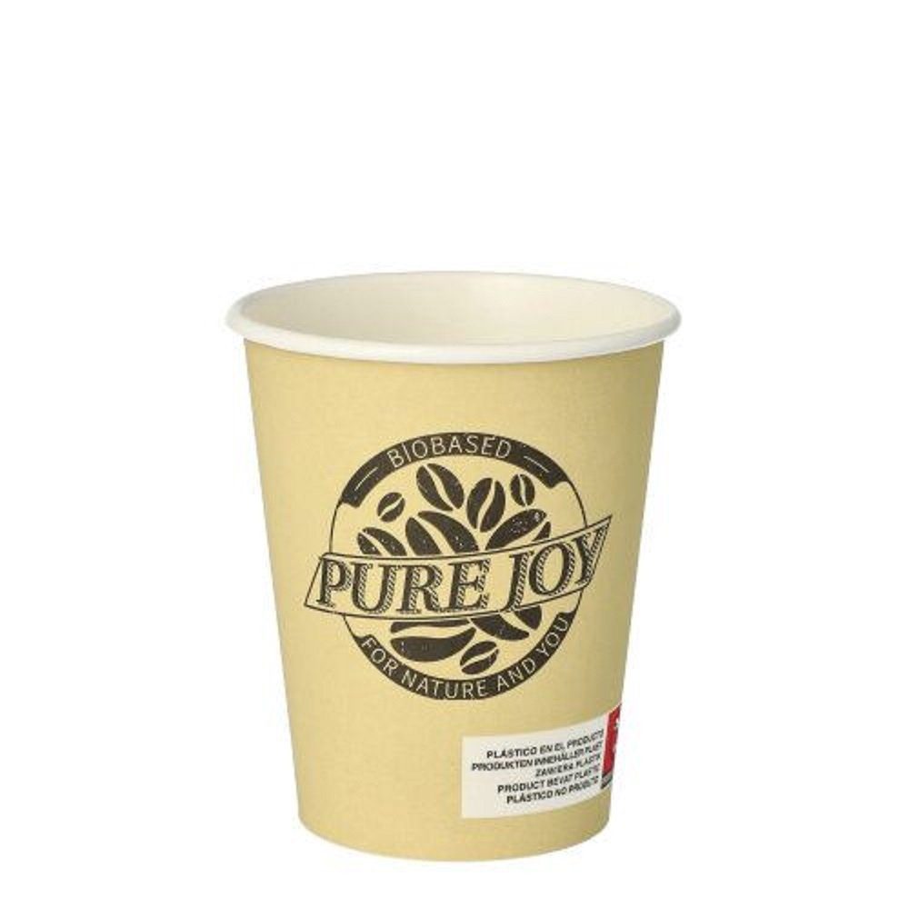 PAPSTAR Coffee-to-go-Becher PAPSTAR 87867 Kaffeebecher Pappe "PURE JOY" 0,2l -