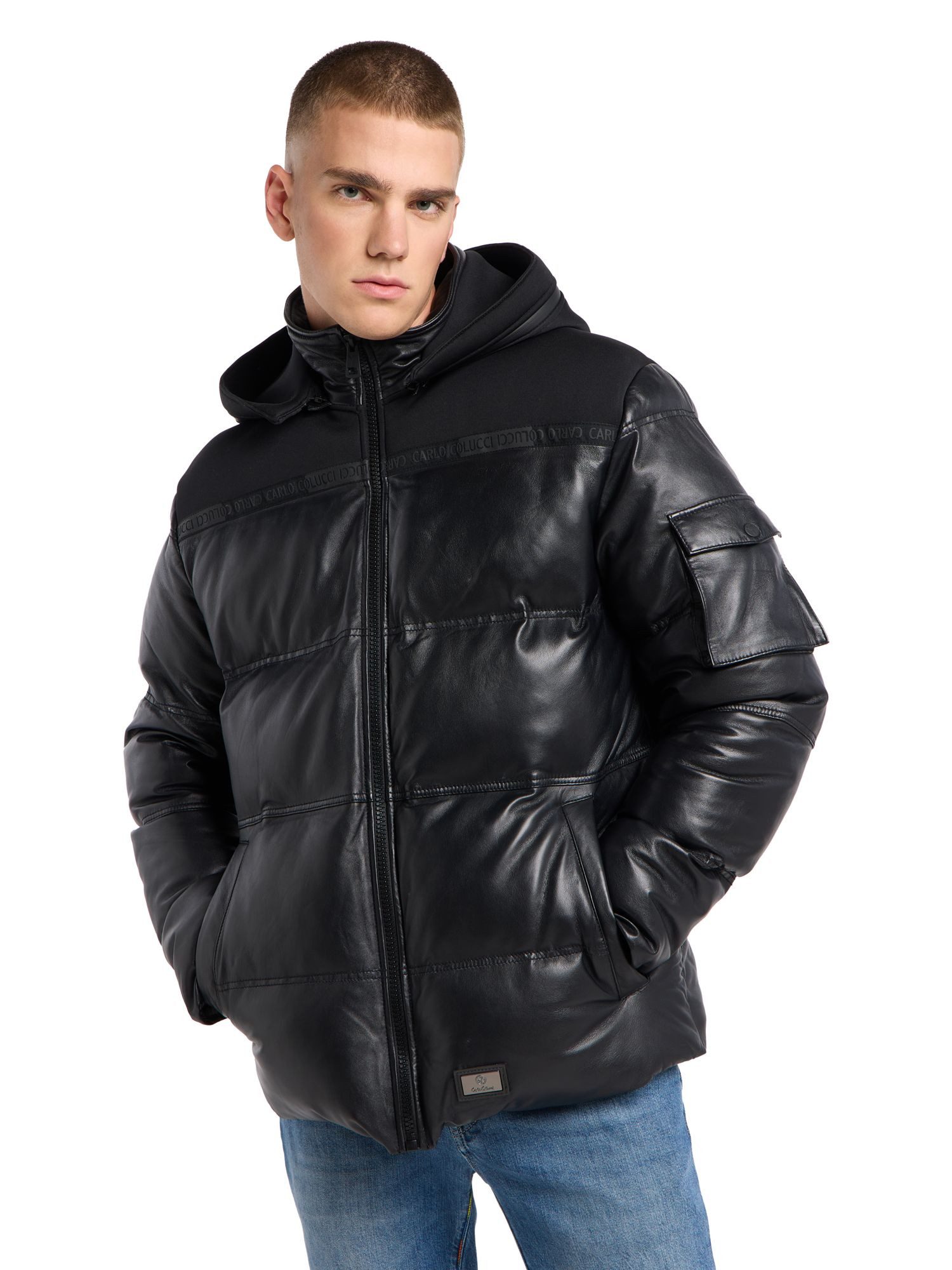 CARLO COLUCCI Lederjacke Facchinetti