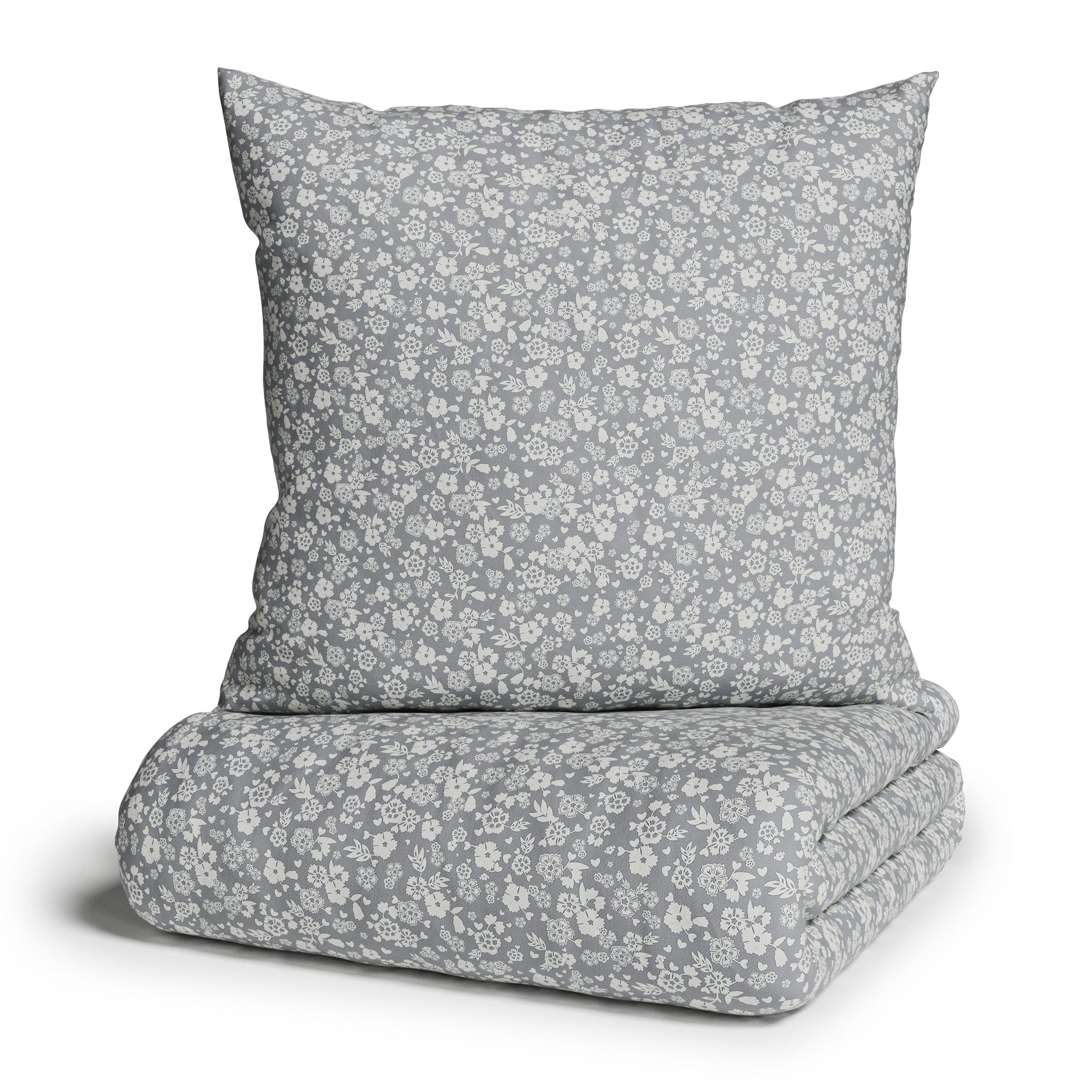 my home Bettwäsche Mariby, Renforcé, 2 teilig, mit feinem Blümchen Design, günstig online kaufen