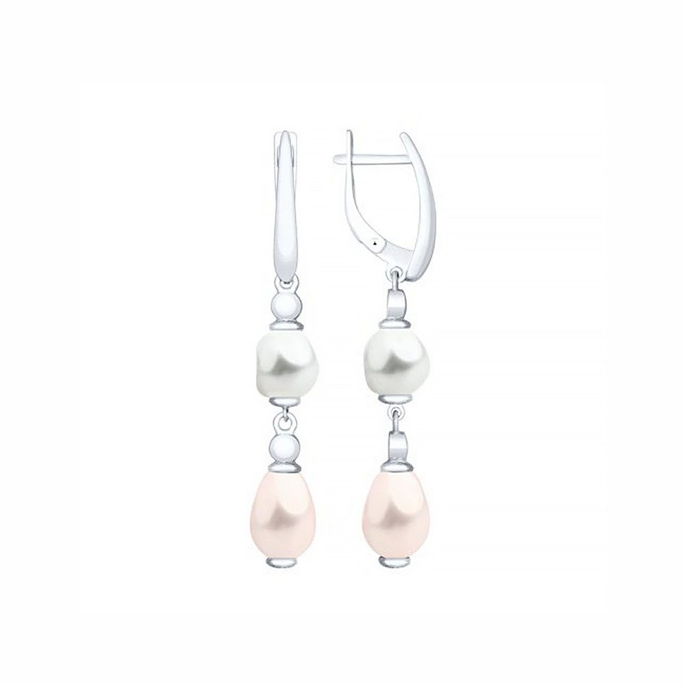 SOKOLOV Jewelry Paar Ohrhänger Ohrringe aus 925 Silber mit Perlen (Set, 2-t günstig online kaufen