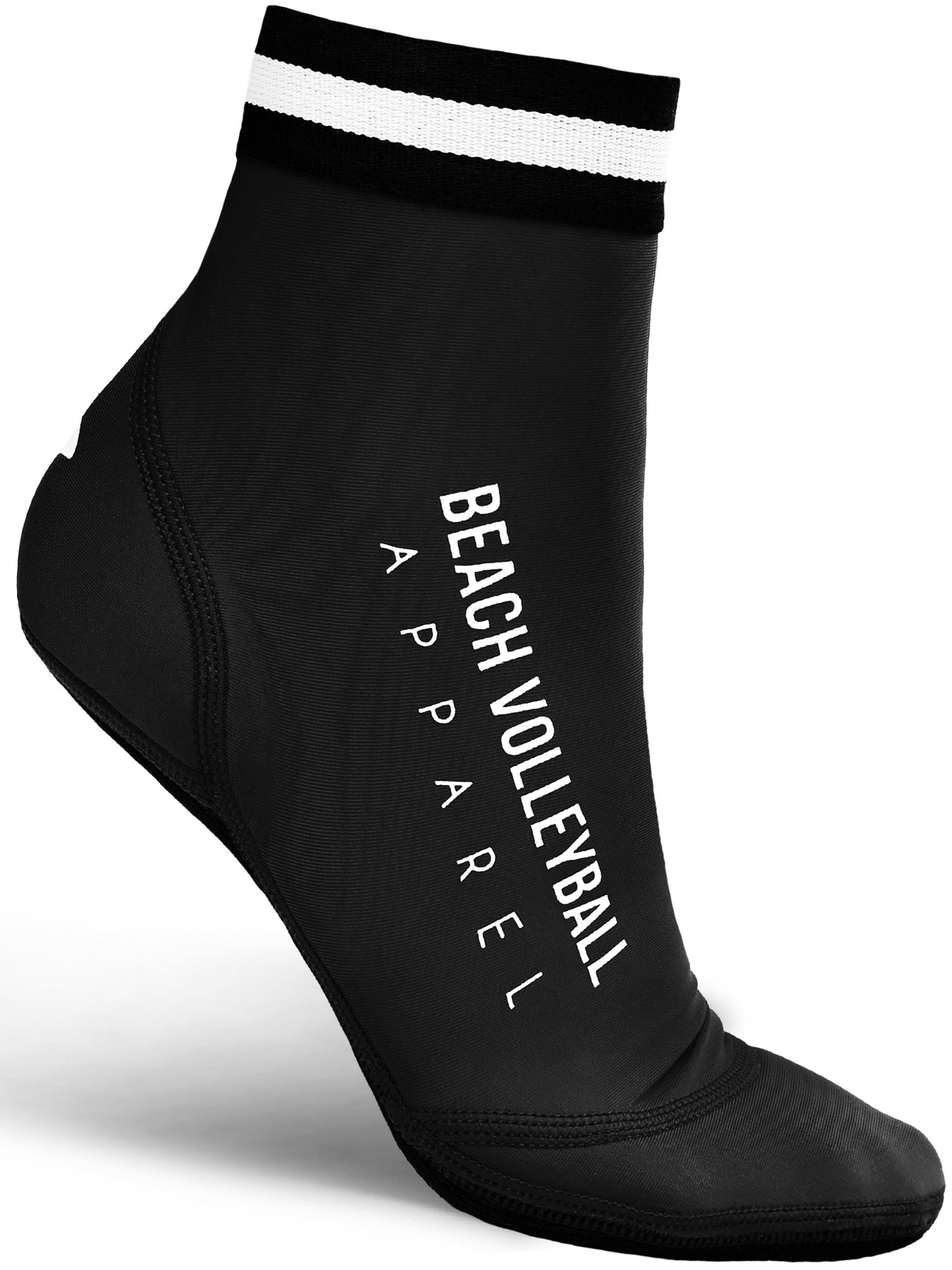 Beach Volleyball Apparel Sportsocken Beach Volleyball Apparel schützende Neoprensocken für Beachvolleyball Schwarz