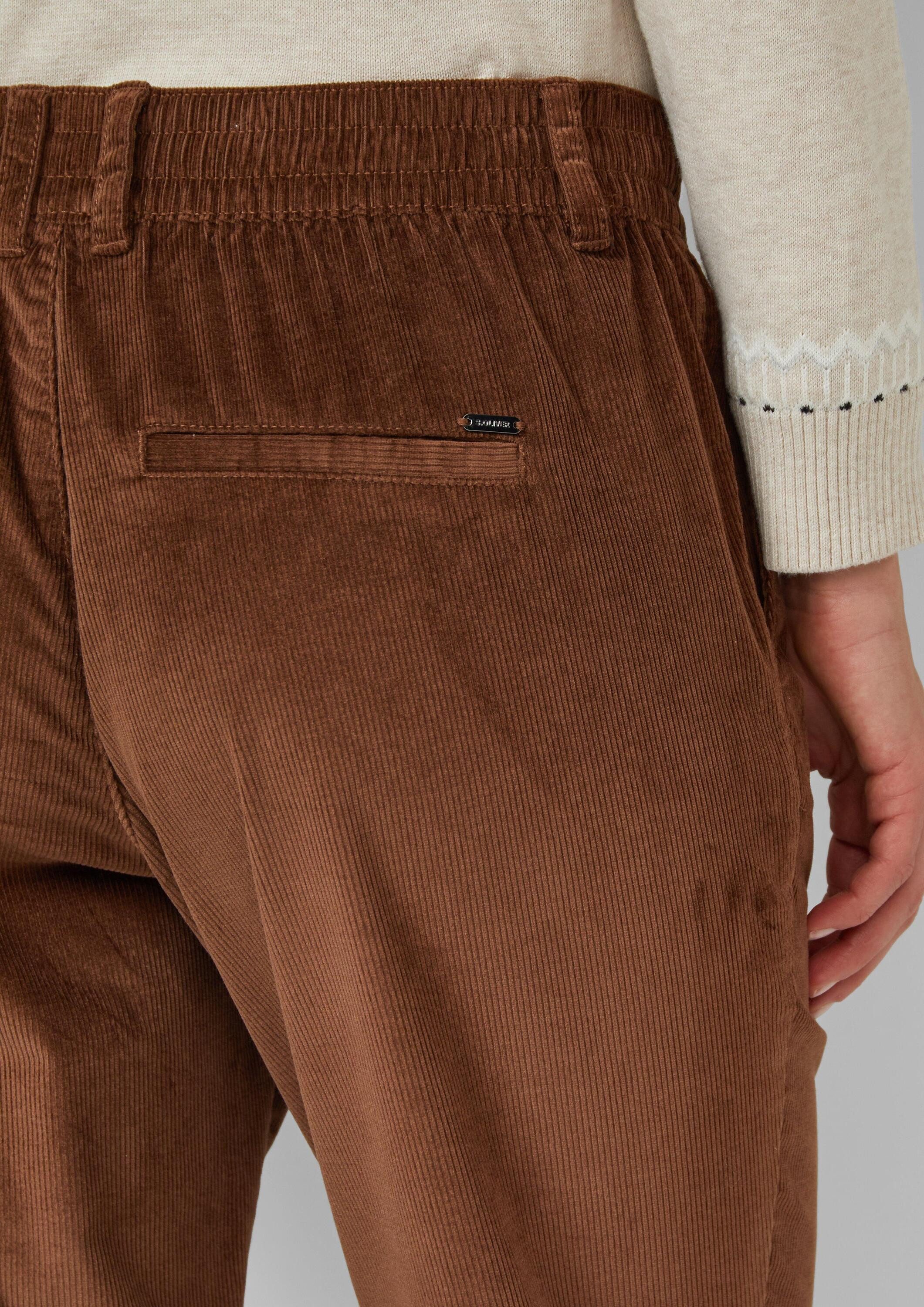 s.Oliver Chinos Hose Feincordhose mit Elastikbund