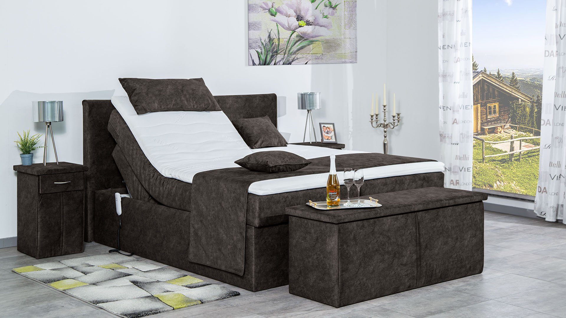 Meisterbetten Boxspringbett Nado (mit Motor, 7-Zonen günstig online kaufen