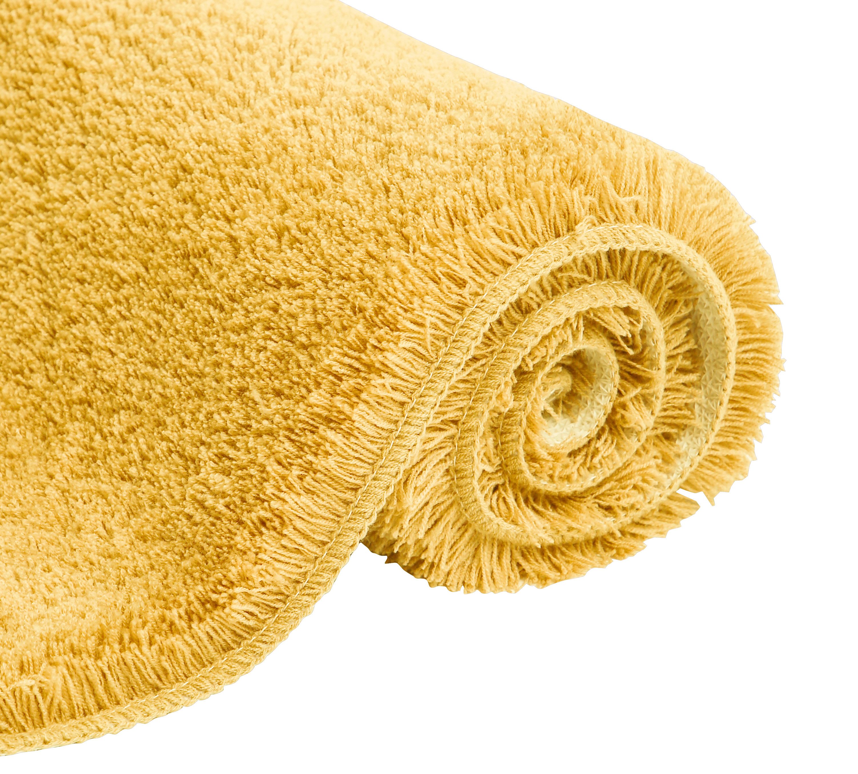 OTTO home Badematte Merida, Badvorleger, Badezimmer Teppich, Höhe 32 mm, rutschhemmend beschichtet, schnell trocknend, strapazierfähig, fußbodenheizungsgeeignet, Kunstfaser, rechteckig, Badteppich, Uni Farben, rechteckig, rund & als 2-tlg. Set erhältlich