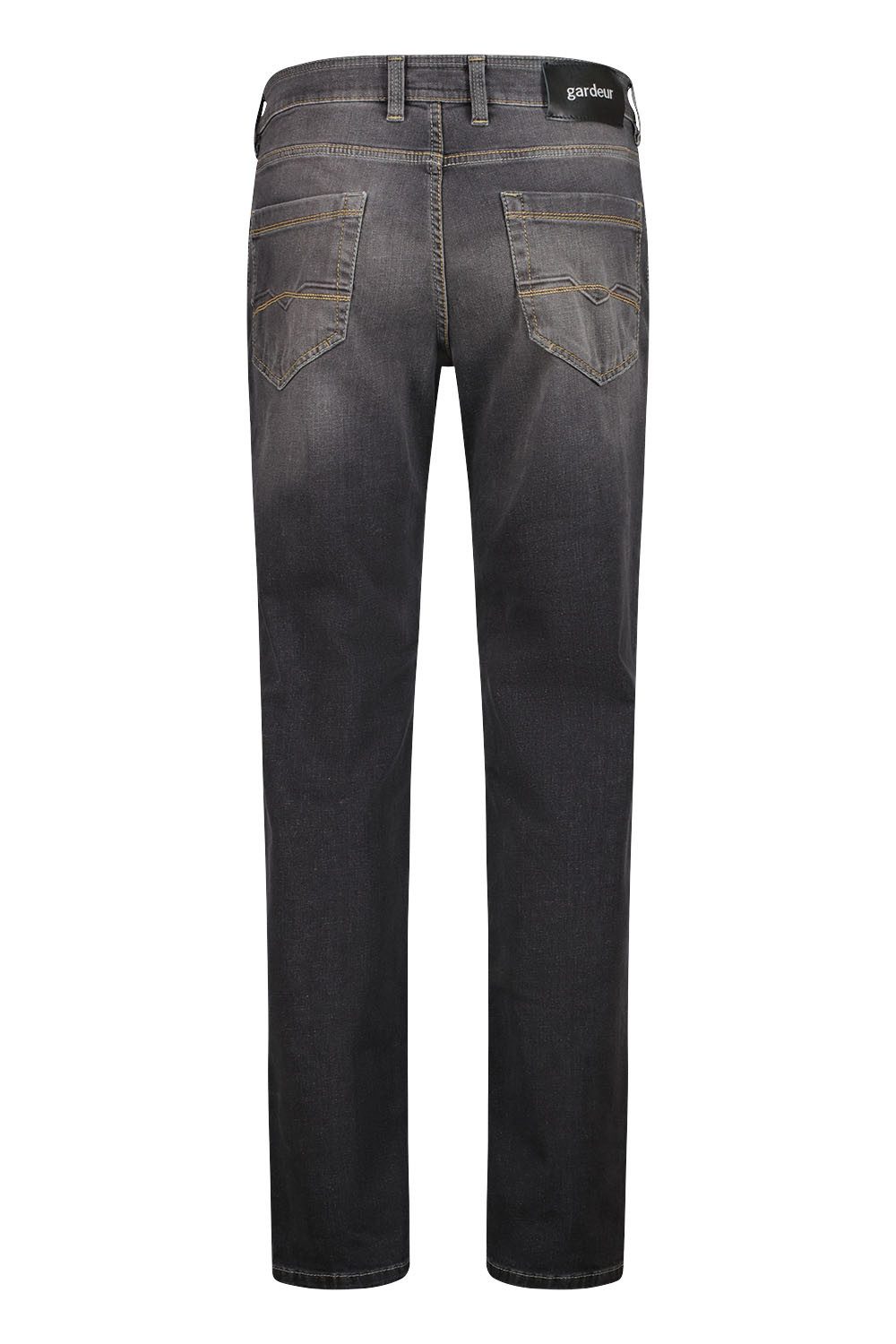 Atelier GARDEUR Straight-Jeans BATU-2-71001-198, grau, anthrazit, Modern Fit Herrenhose Superflex-Stretch mit hoher Elastizität und Used-Optik