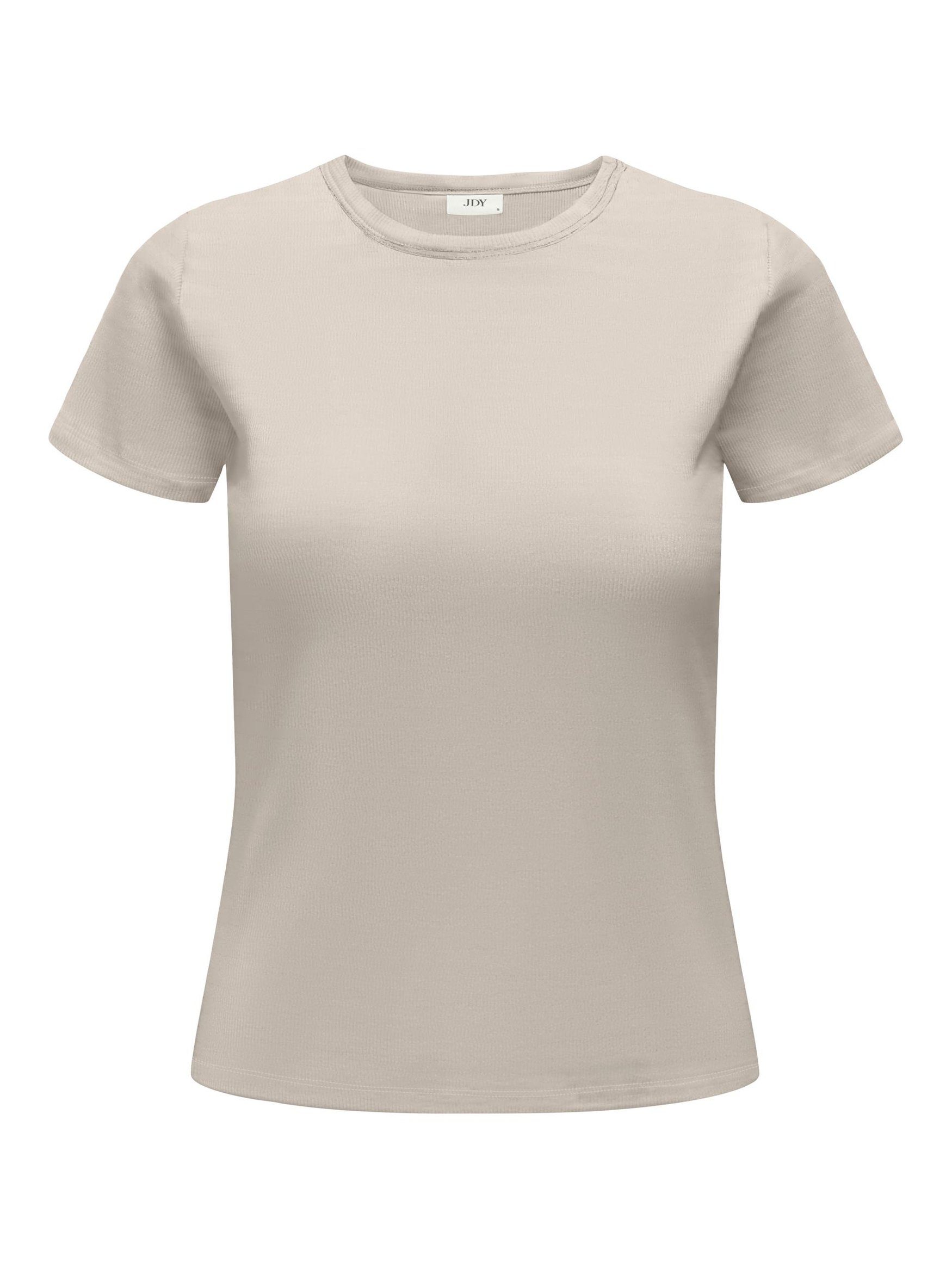 T-Shirt Gestreiftes Basic Rundhals Oberteil JDYSOLAR