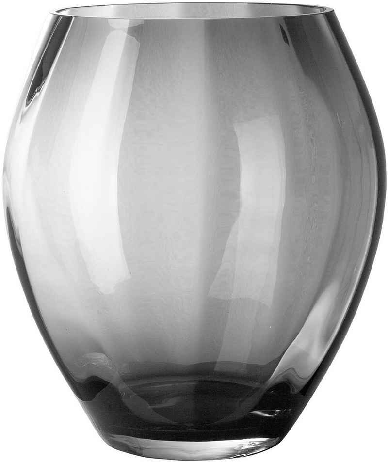 Fink Tischvase LILIAN (1 St), aus Glas, mundgeblasen, mit blütenähnlicher Kannelierung