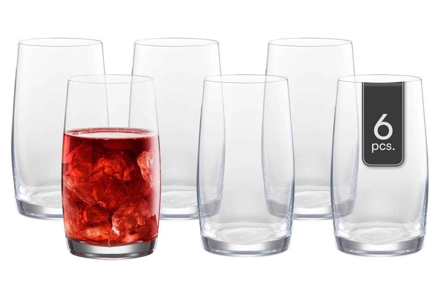 BOHEMIA SELECTION Longdrinkglas SIMPLY, 380 ml Fassungsvermögen, Glas, Spülmaschinengeeignet