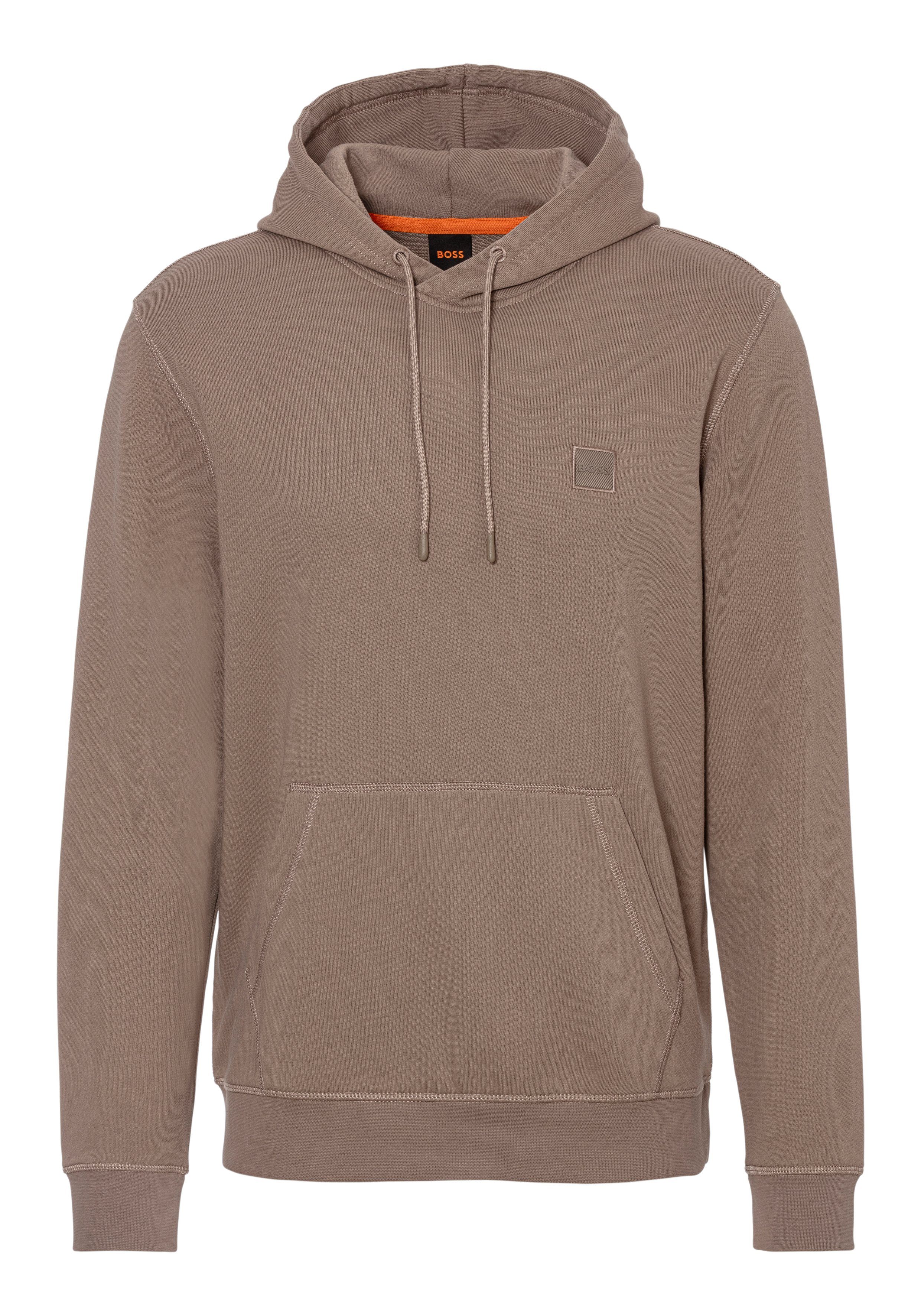 BOSS ORANGE Kapuzensweatshirt Wetalk mit gesticktem BOSS Markenlabel