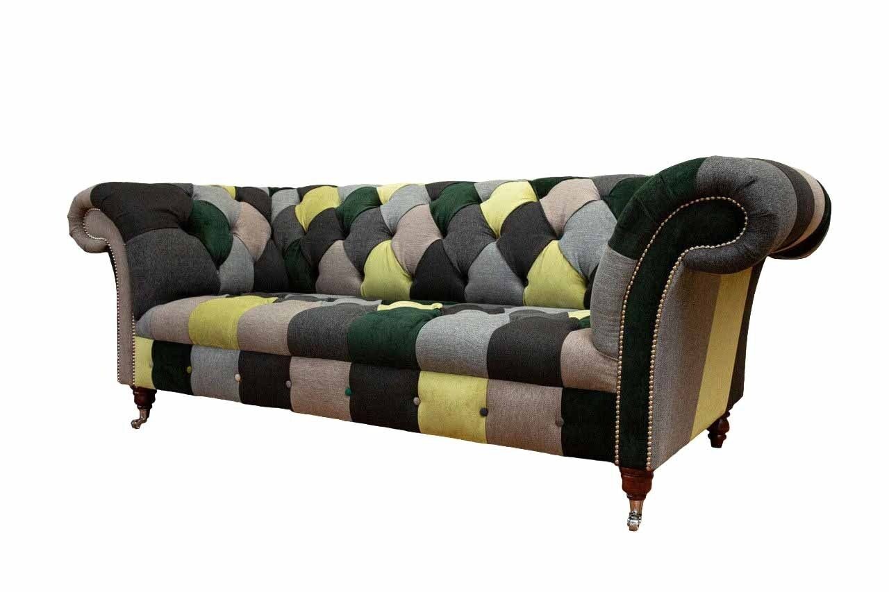 JVmoebel Sofa Moderner Bunter Möbel, Möbel Chesterfield Luxus Made Sitzer in 3 Sofa Europe