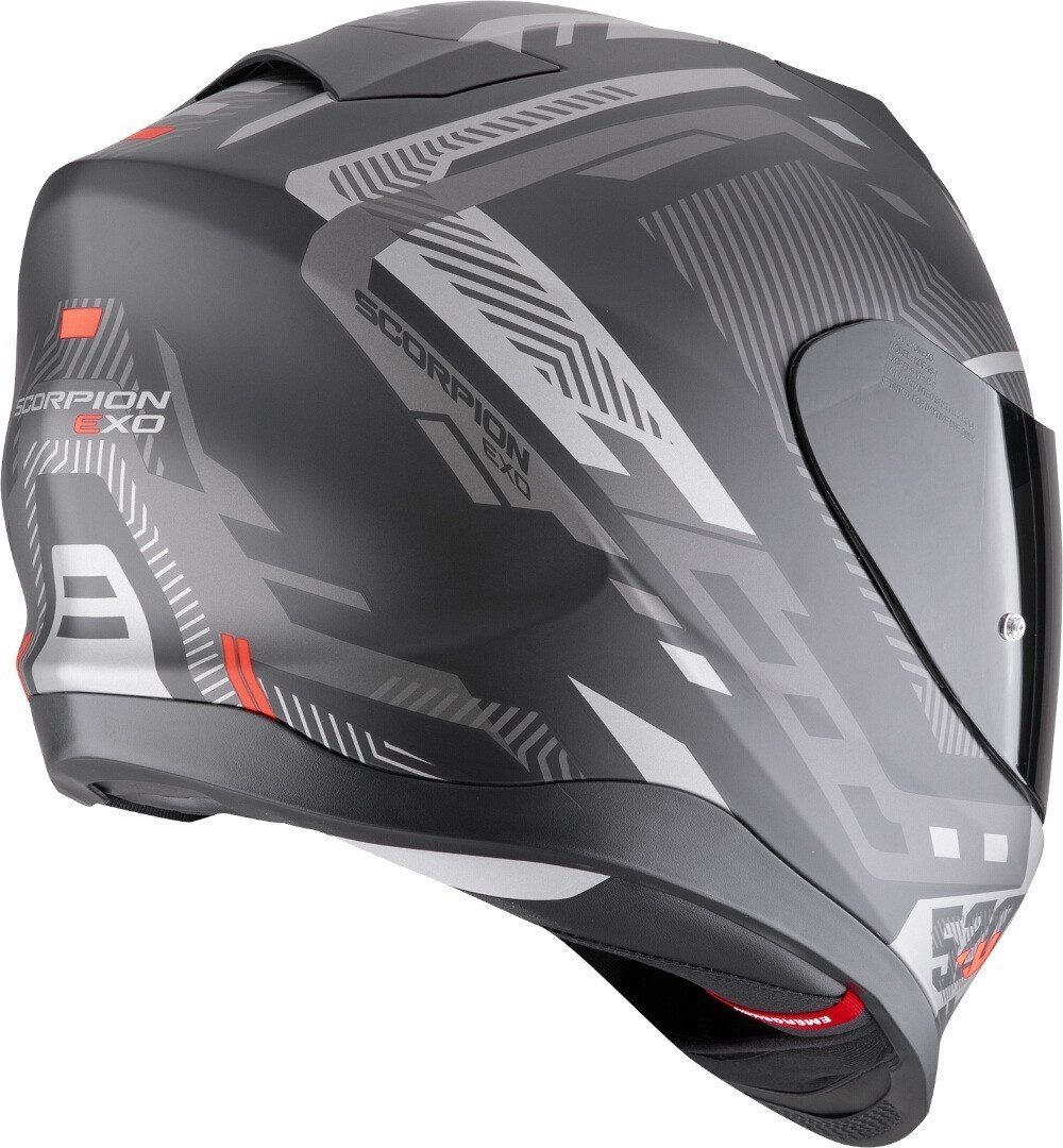 Scorpion Exo Motorradhelm EXO-520 Evo Air Ranka Helm, Notfallsystem-Polsterung (EQRS),integriertes Sonnenvisier