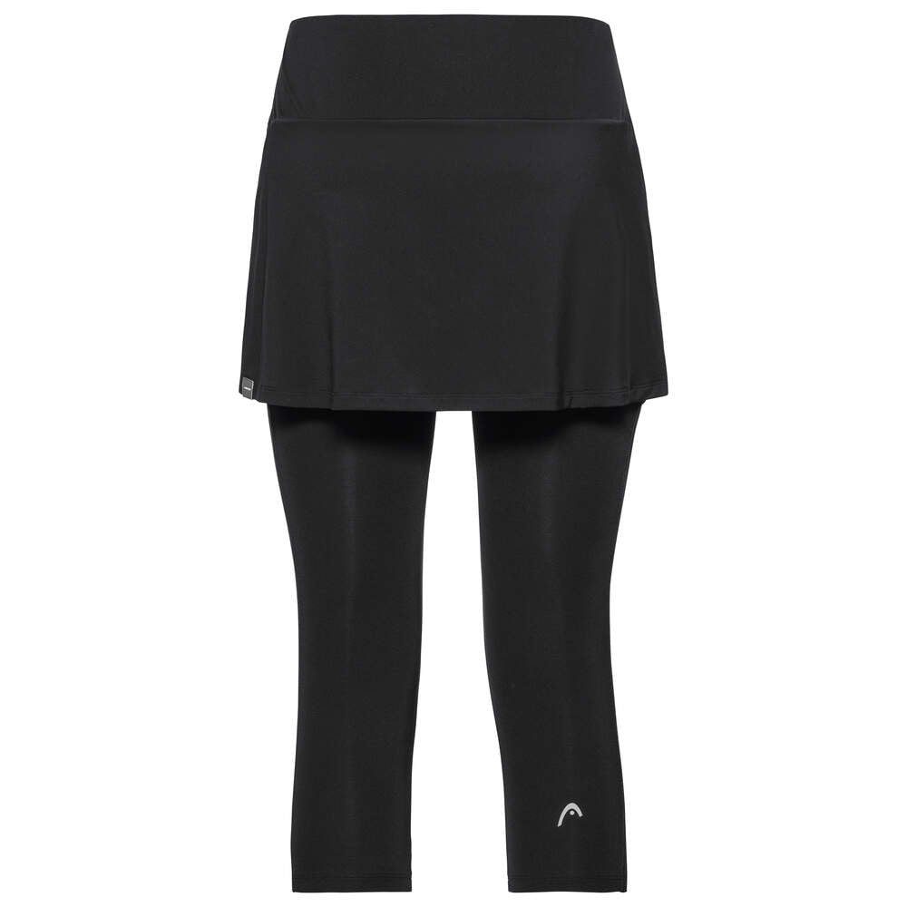 Head Tennisrock (Rock + 3/4 Tights) Club schwarz Damen günstig online kaufen