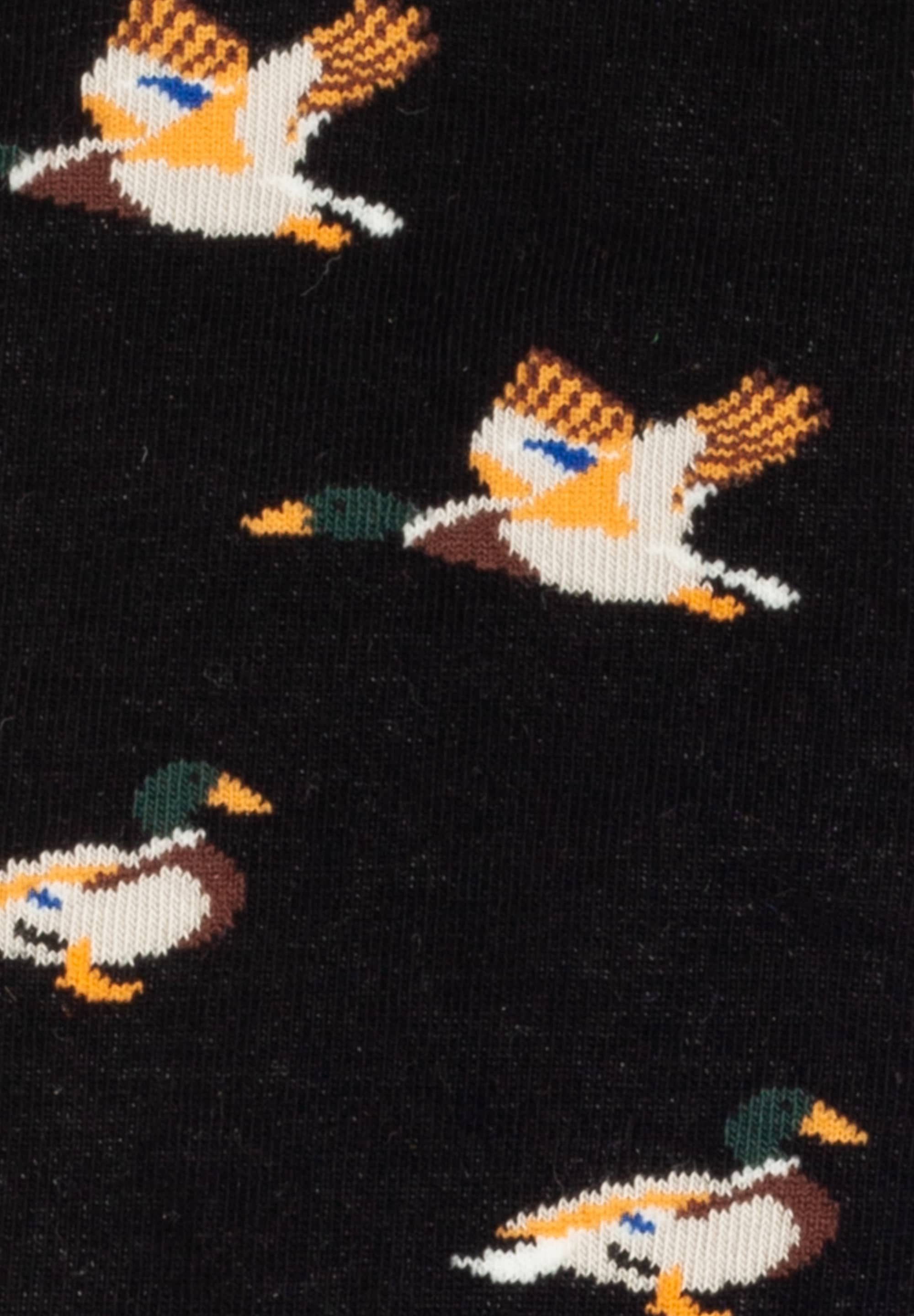 DillySocks Sneakersocken Short Duck Geometrics Aus Baumwolle & recyceltem Polyamid