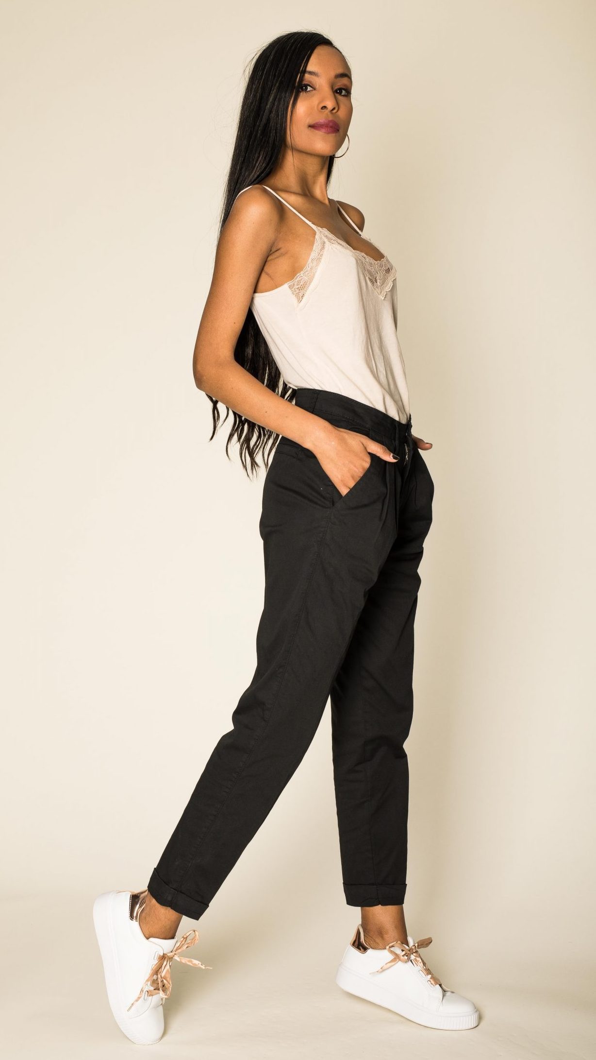 Nina Carter Stoffhose Stoffhose High Waist günstig online kaufen