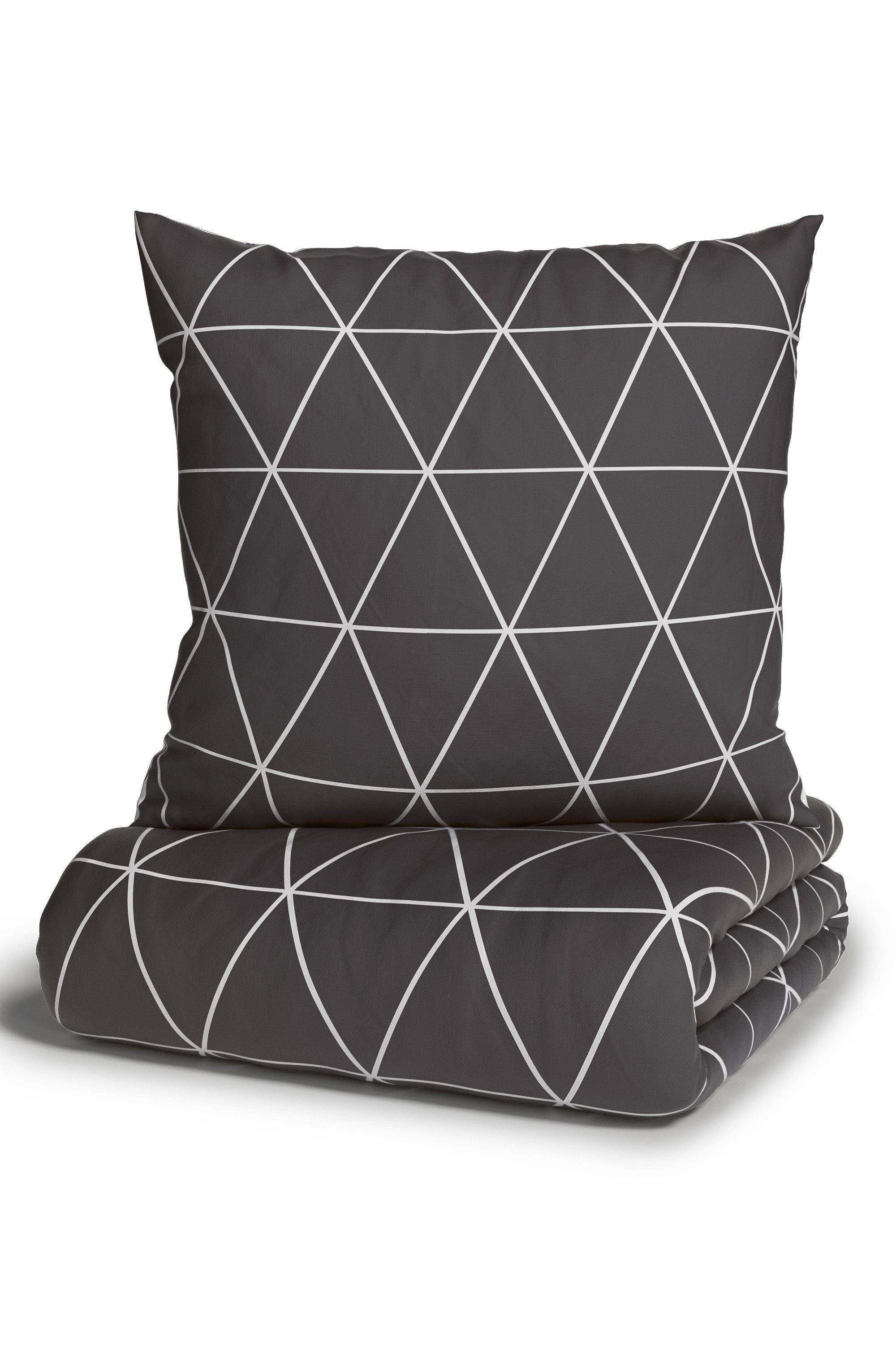 OTTO home Bettwäsche Balsby in Gr. 135x200 oder 155x220 cm, 100% Baumwolle, Renforcé, 2 teilig, Bettwäsche-Set mit Muster, Wendebettwäsche – Bild 5 von 5