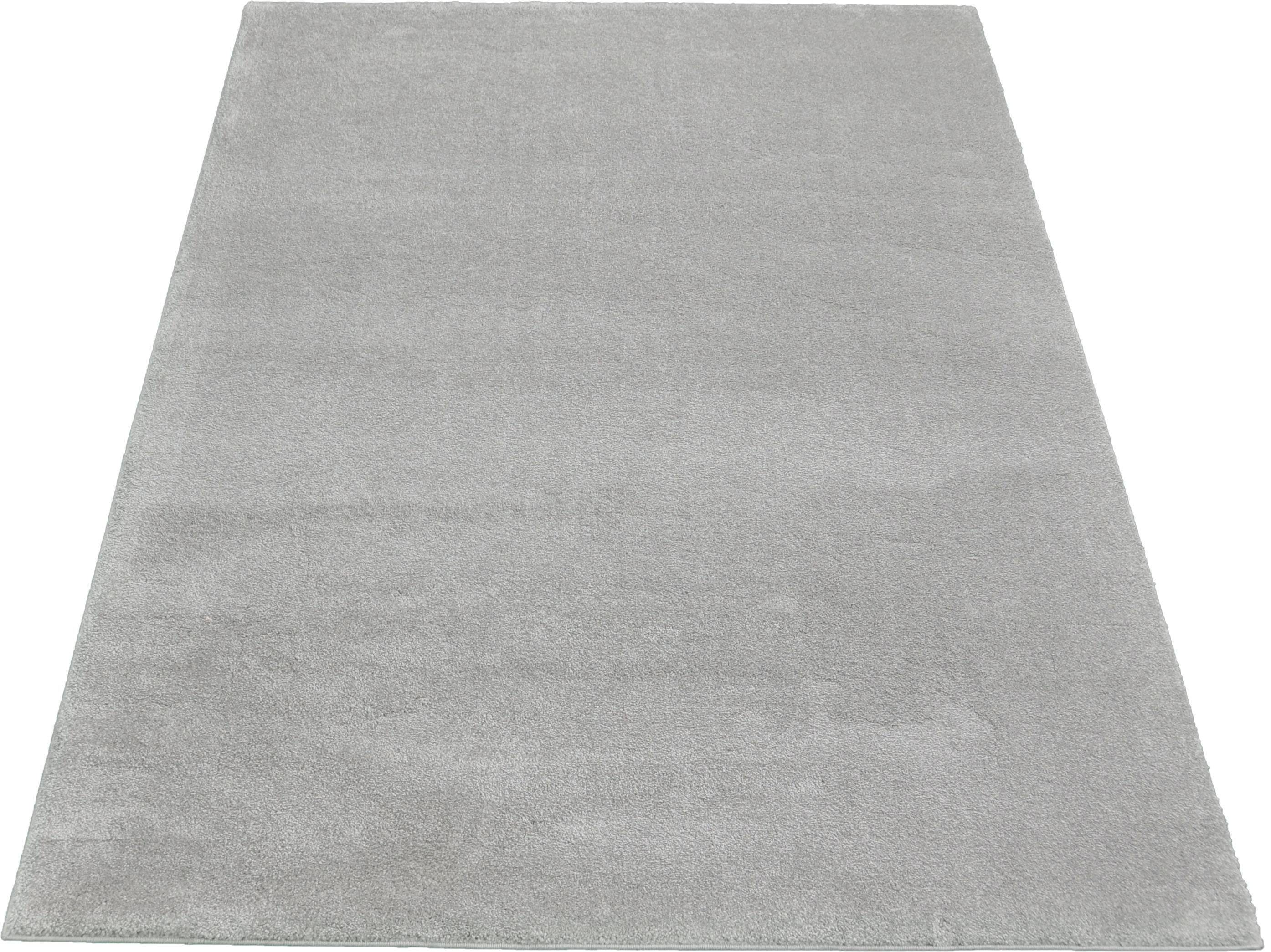 merinos Teppich Montana, rechteckig, Höhe: 20 mm, Kurzflor, Uni-Farben, besonders weich
