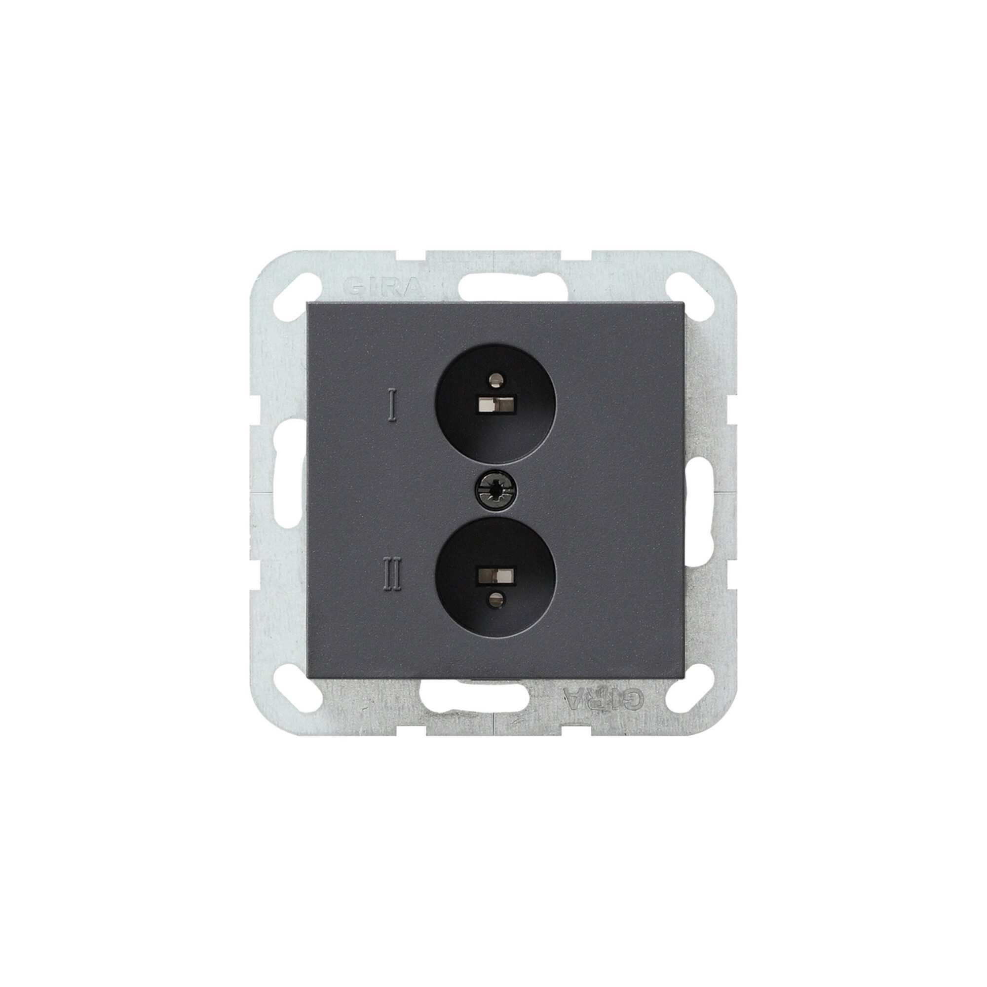 GIRA Sanitär-Anschlussset Gira Stereo-Steckdose anth System55 040228