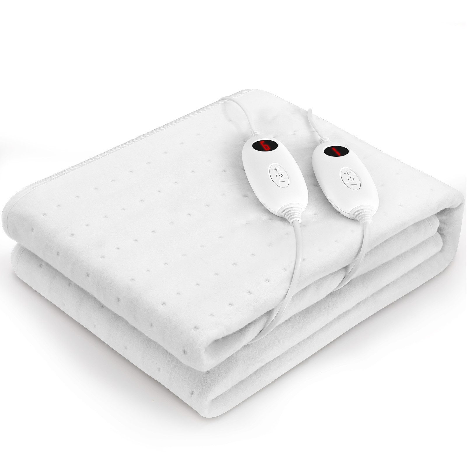 TLGREEN Wärmeunterbett mit Abschaltautomatik,Wärmebettunterlage Maschinenwaschbar,150x80cm/160x140/190×140cm/193x91CM,Einzel oder Doppel, 1,7 m lange Fernbedienung,Waschmaschinenfest, 6 Temperaturstufen,Automatische Abschaltung nach 8 Stunden