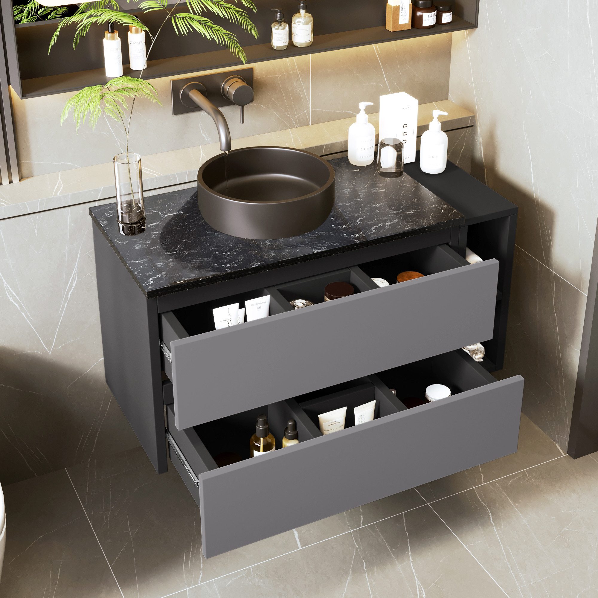Flieks Waschtisch (1-St., Badschrank Waschplatz mit günstig online kaufen