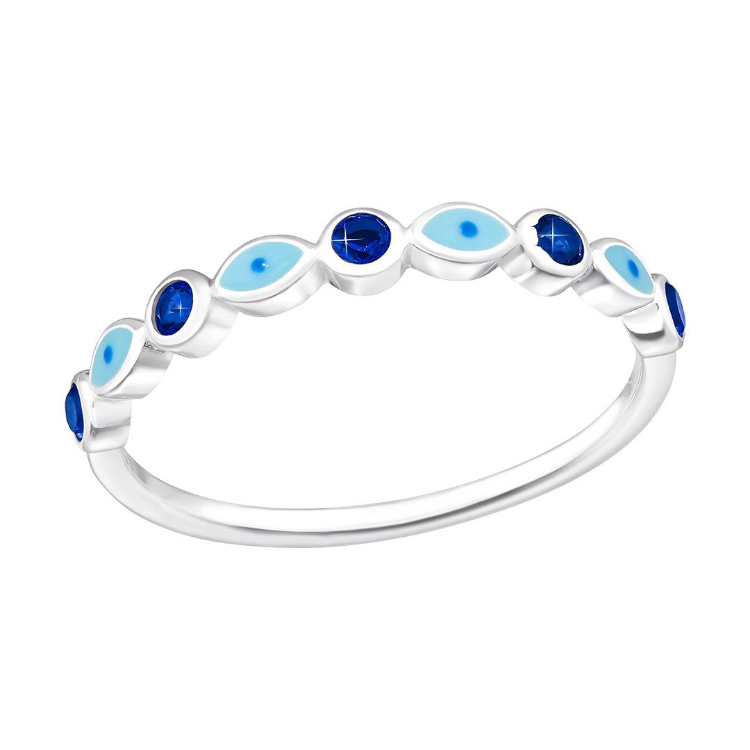 Order & Smile Schmuck Silberring Silber Ring Evil Eye günstig online kaufen