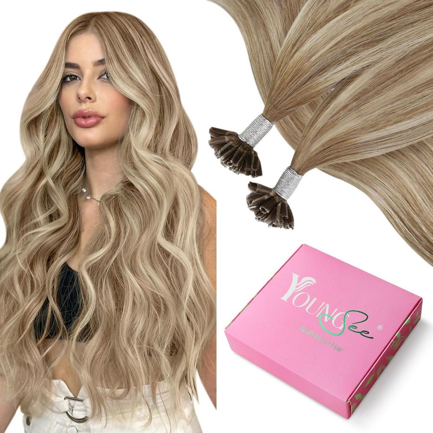 LuxusKollektion Echthaar-Extension Extensions Echthaar Bondings Keratin ...