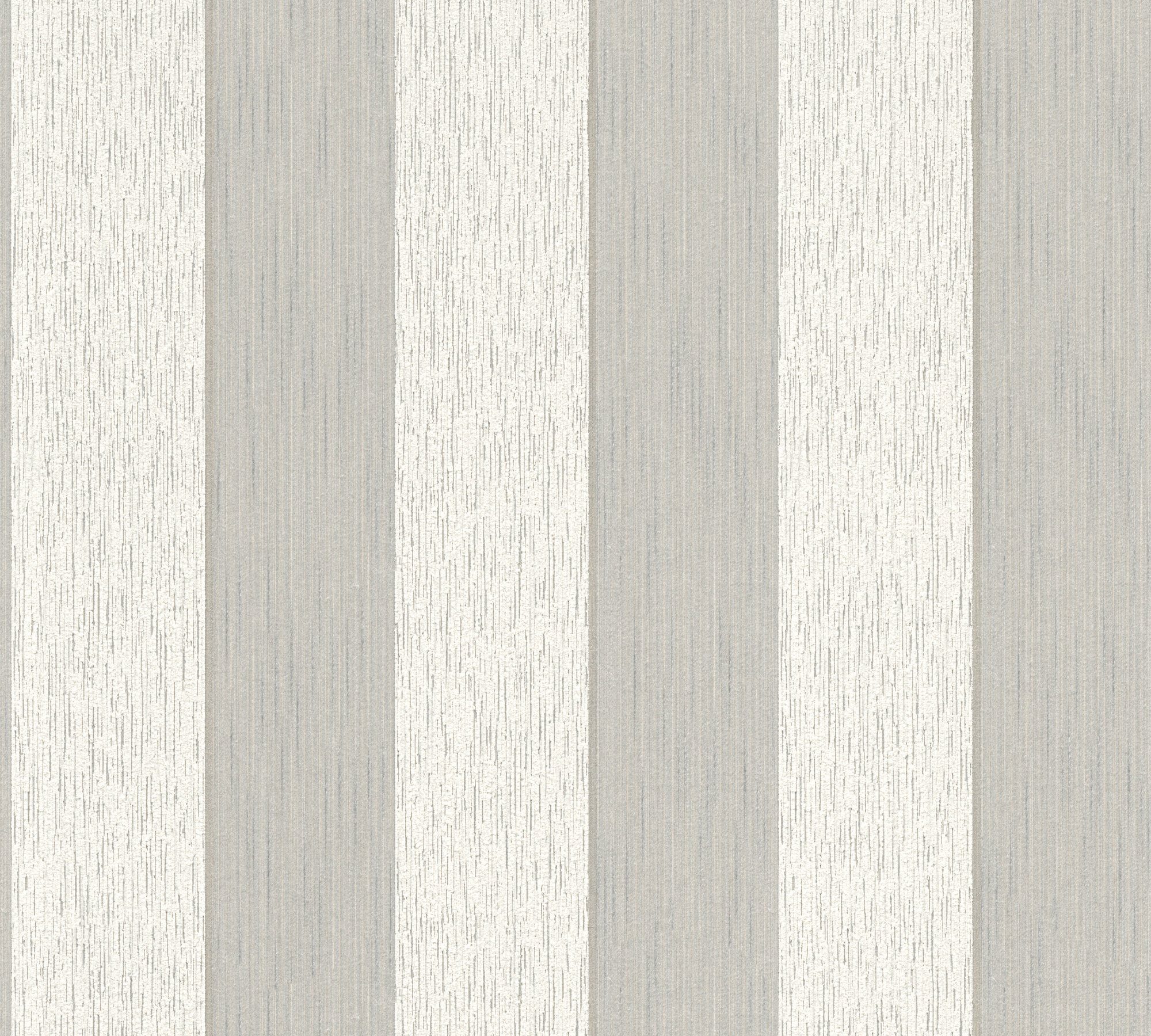 Architects samtig, gestreift, beige/creme Paper Textiltapete Streifen A.S. Tessuto, Tapete Création