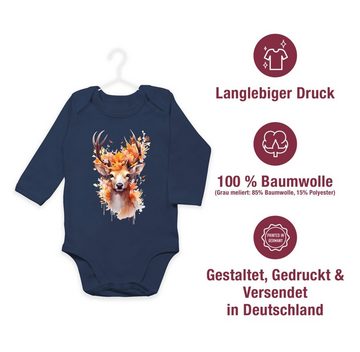 Shirtracer Shirtbody Hirsch Geweih Hirschgeweih Hirschmotiv Geschenk Jäger Jägerin Jagd Mode für Oktoberfest Baby Outfit