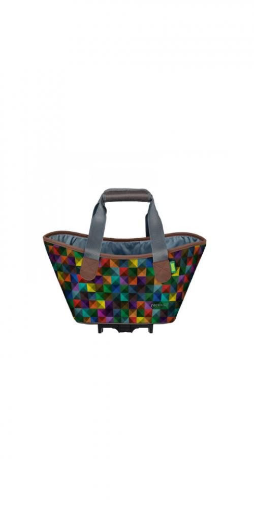 Fahrradkorb Racktime Einkaufstasche Agnetha 2.0 parrot, 15 Liter, Snapit 2.0 Adapt