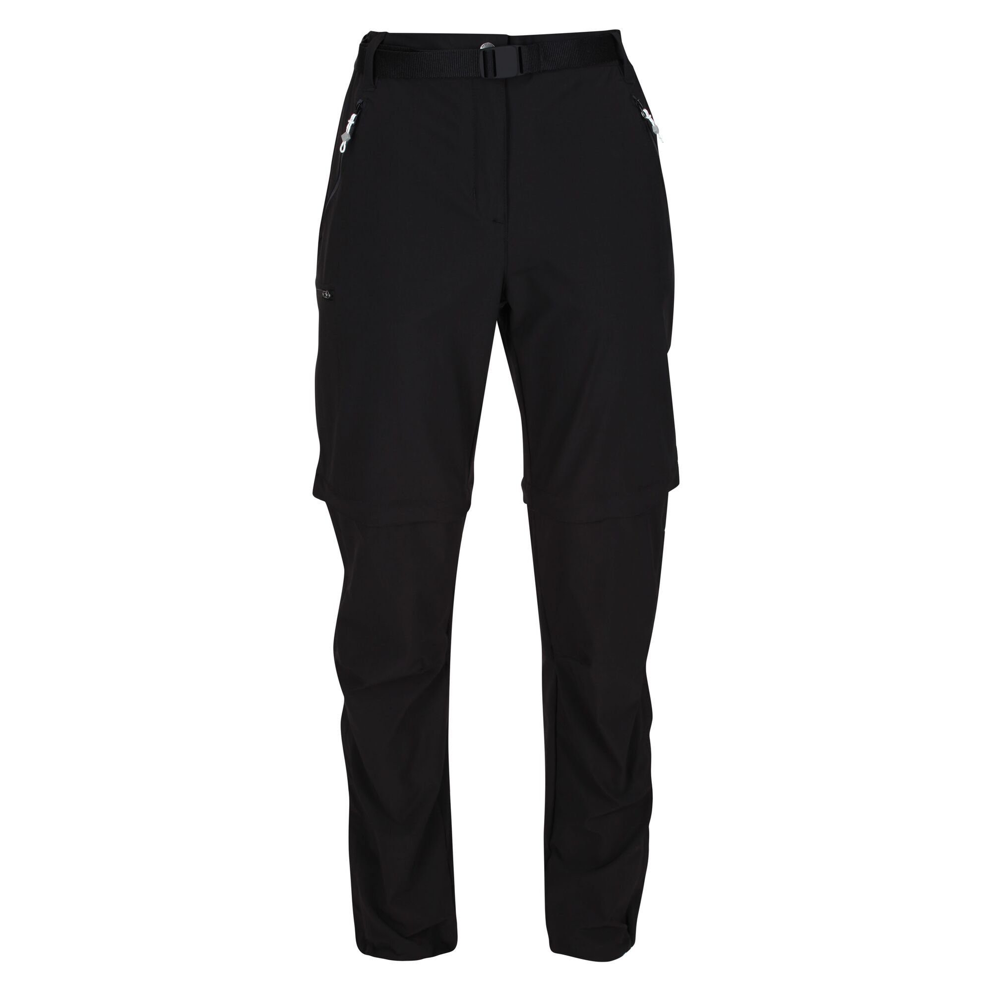 Vorzüglichkeit Regatta Outdoorhose Xert mit Black für Hosenbeinen Off abnehmbaren Zip Damen