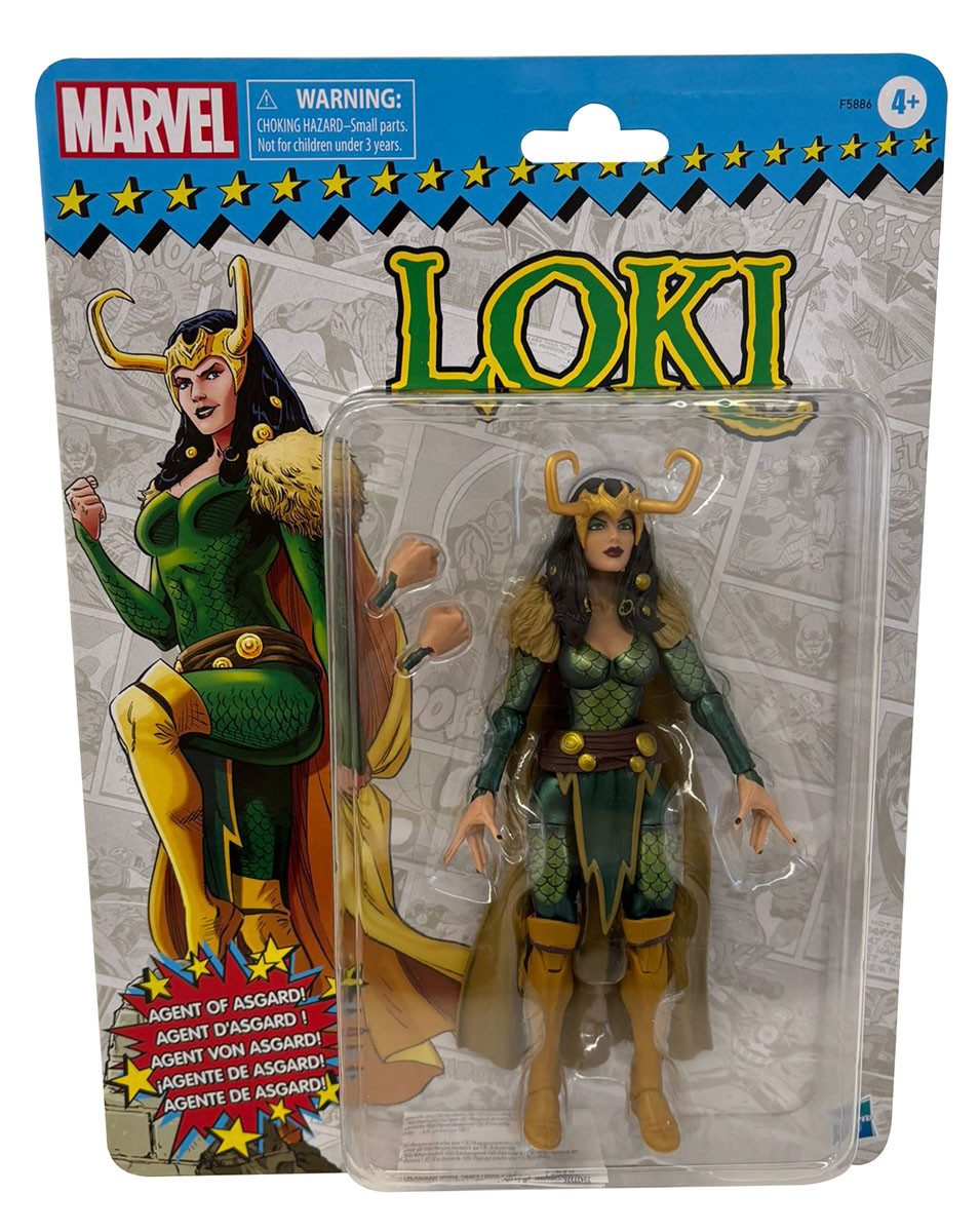 Actionfigur Marvel Retro-Edition Loki Agent von Asgard Sammelfigur, Kämpferin, Sup