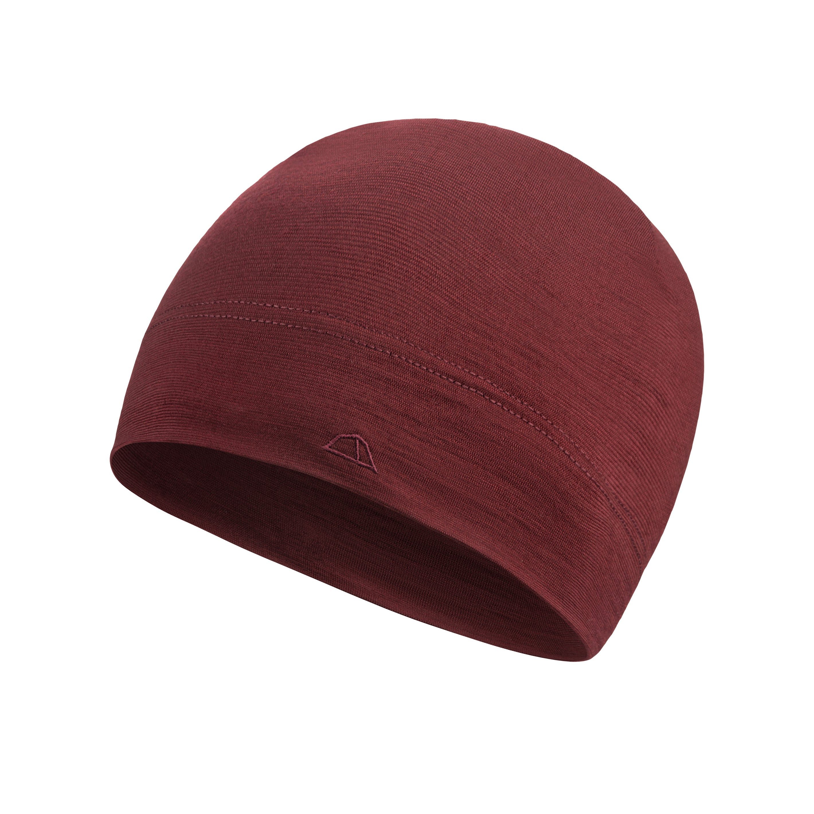 Tom Fyfe Beanie TOM FYFE Leichte Merino Beanie Unisex Burgundy / S/M