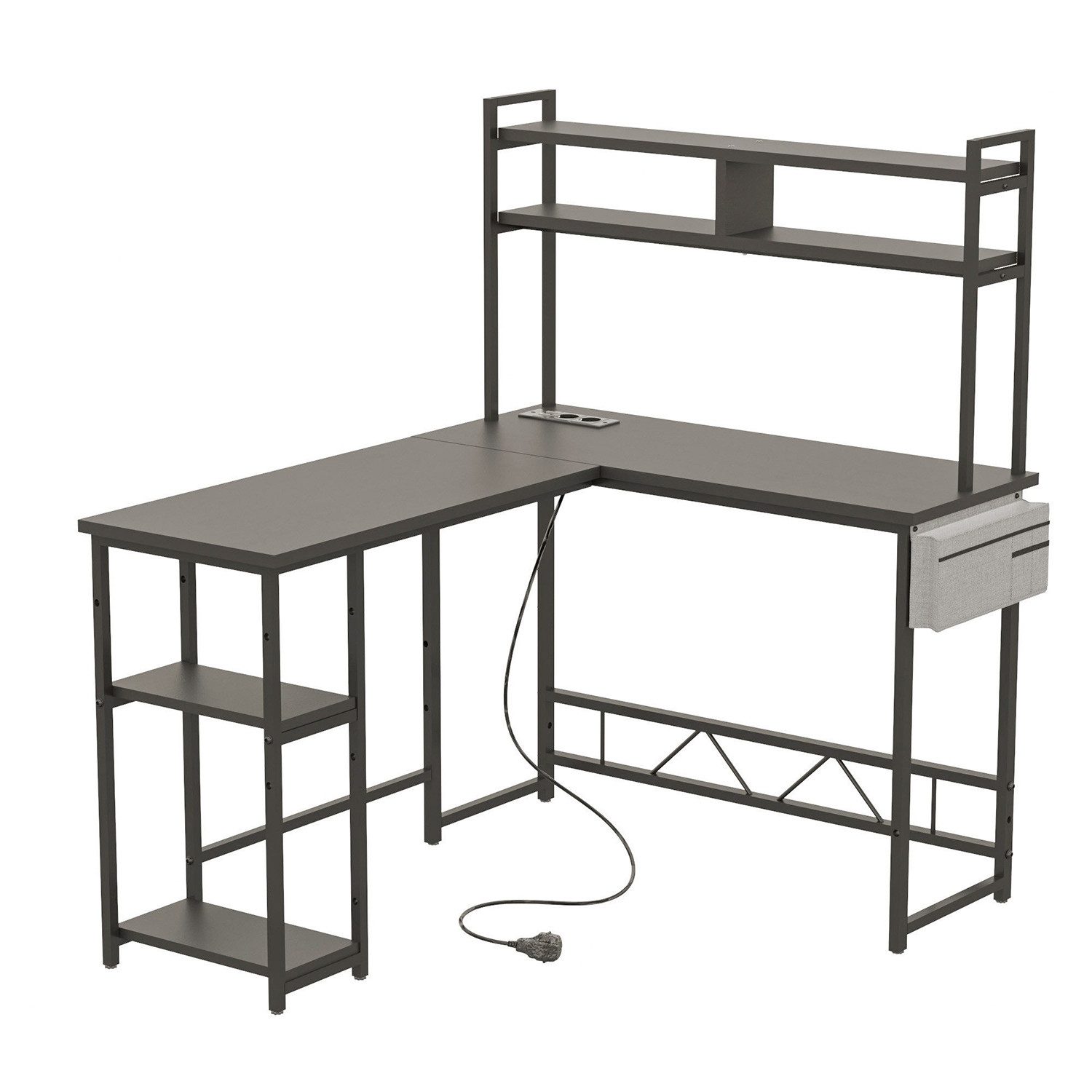 HOMALL Gamingtisch Schreibtisch mit LED und günstig online kaufen