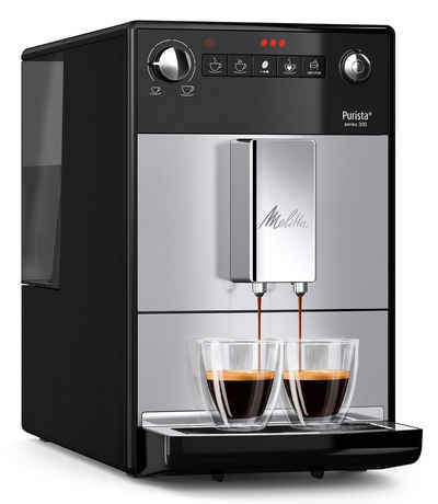 Melitta Kaffeevollautomat Purista® F230-101, silber/schwarz, Lieblingskaffee-Funktion, kompakt & extra leise